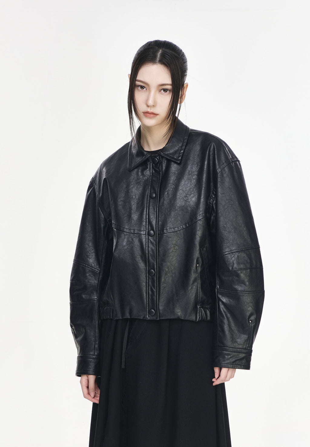 FLUTE LEATHER SHIRT