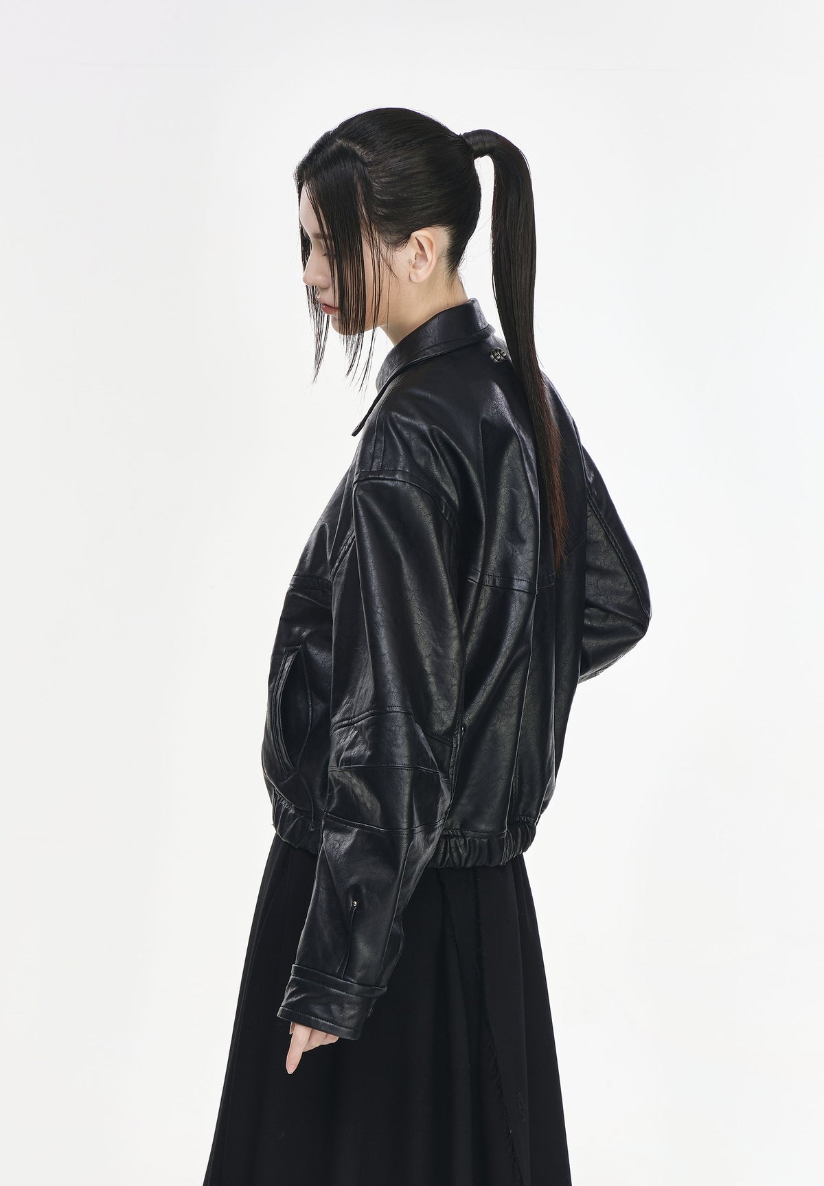 FLUTE LEATHER SHIRT