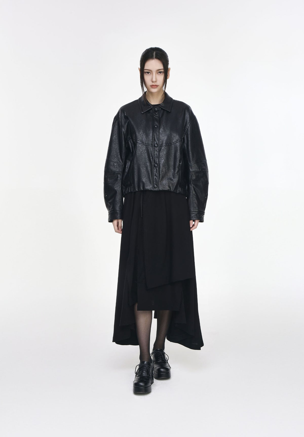FLUTE LEATHER SHIRT