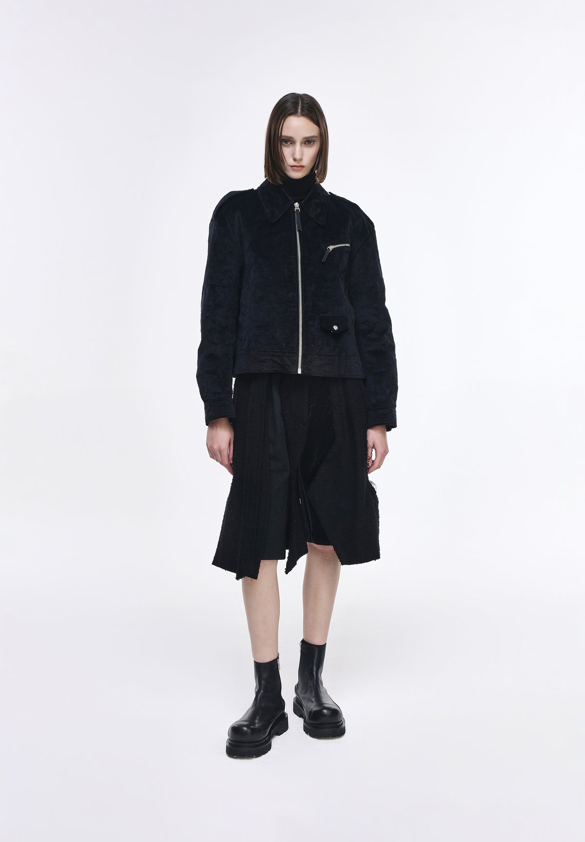 TORQUE EMBROIDERED VELVET JACKET