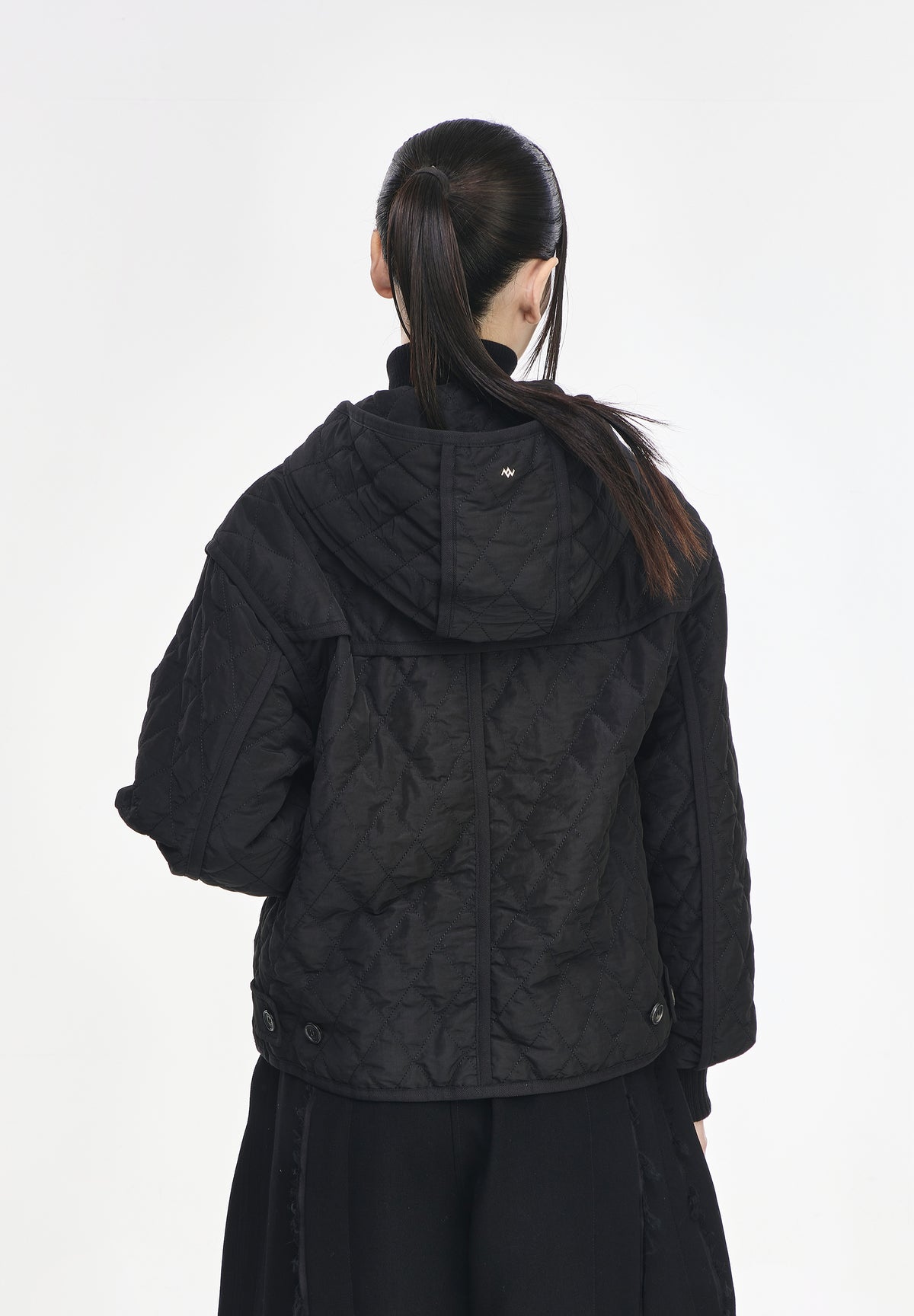 ZZERO PANTHER QUILTING HOOD JUMPER