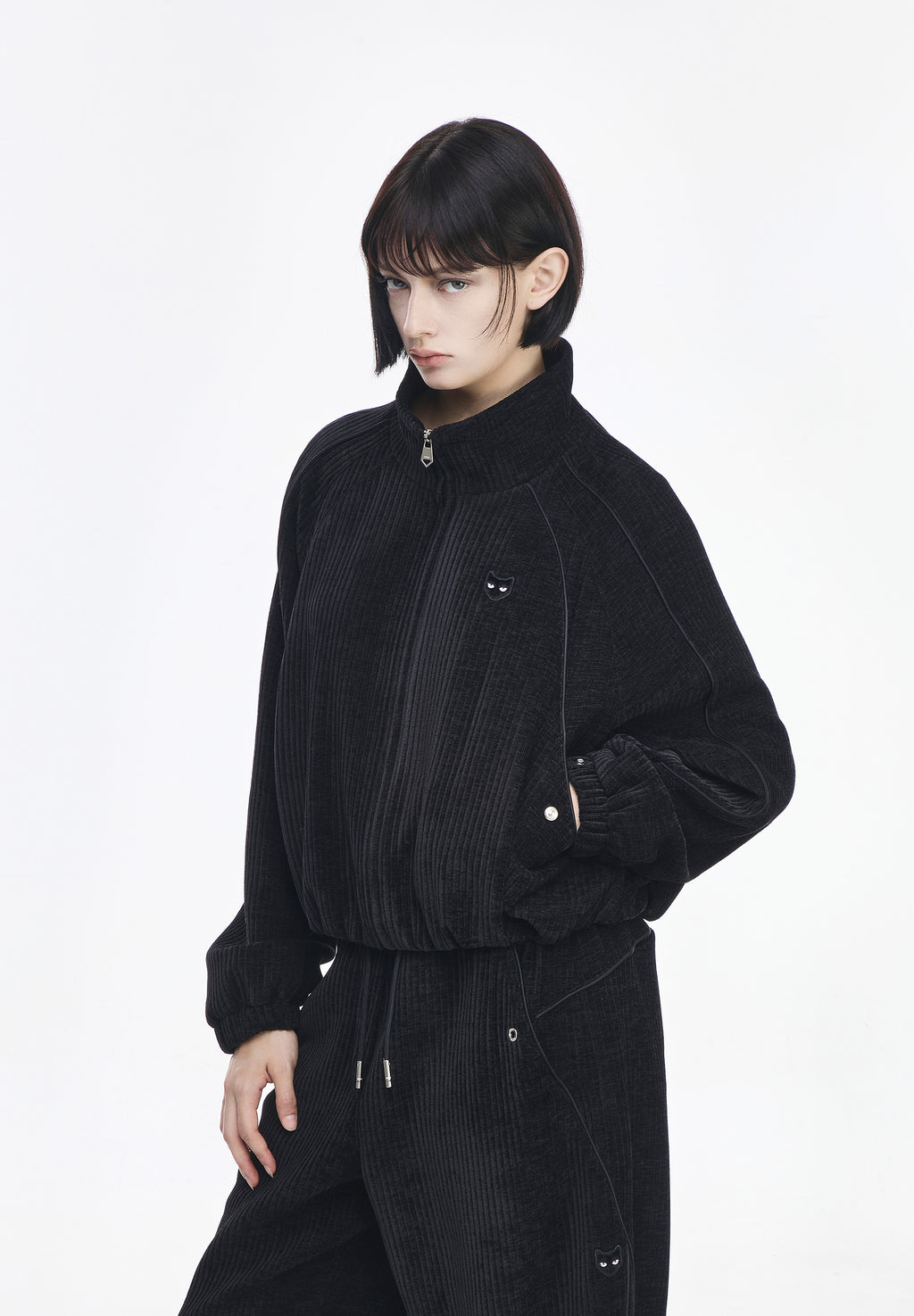 ZZERO FLEECE PANTHER TRACK JUMPER