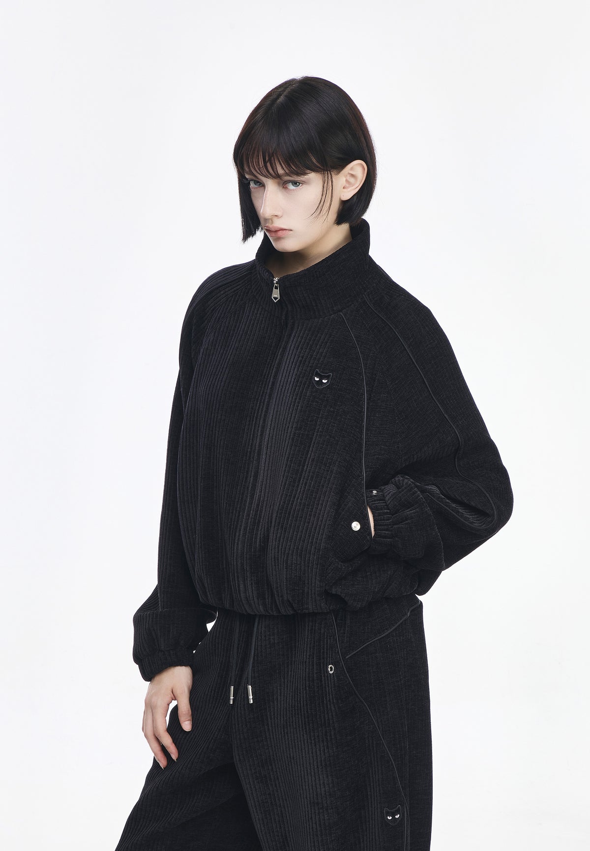 ZZERO FLEECE PANTHER TRACK JUMPER