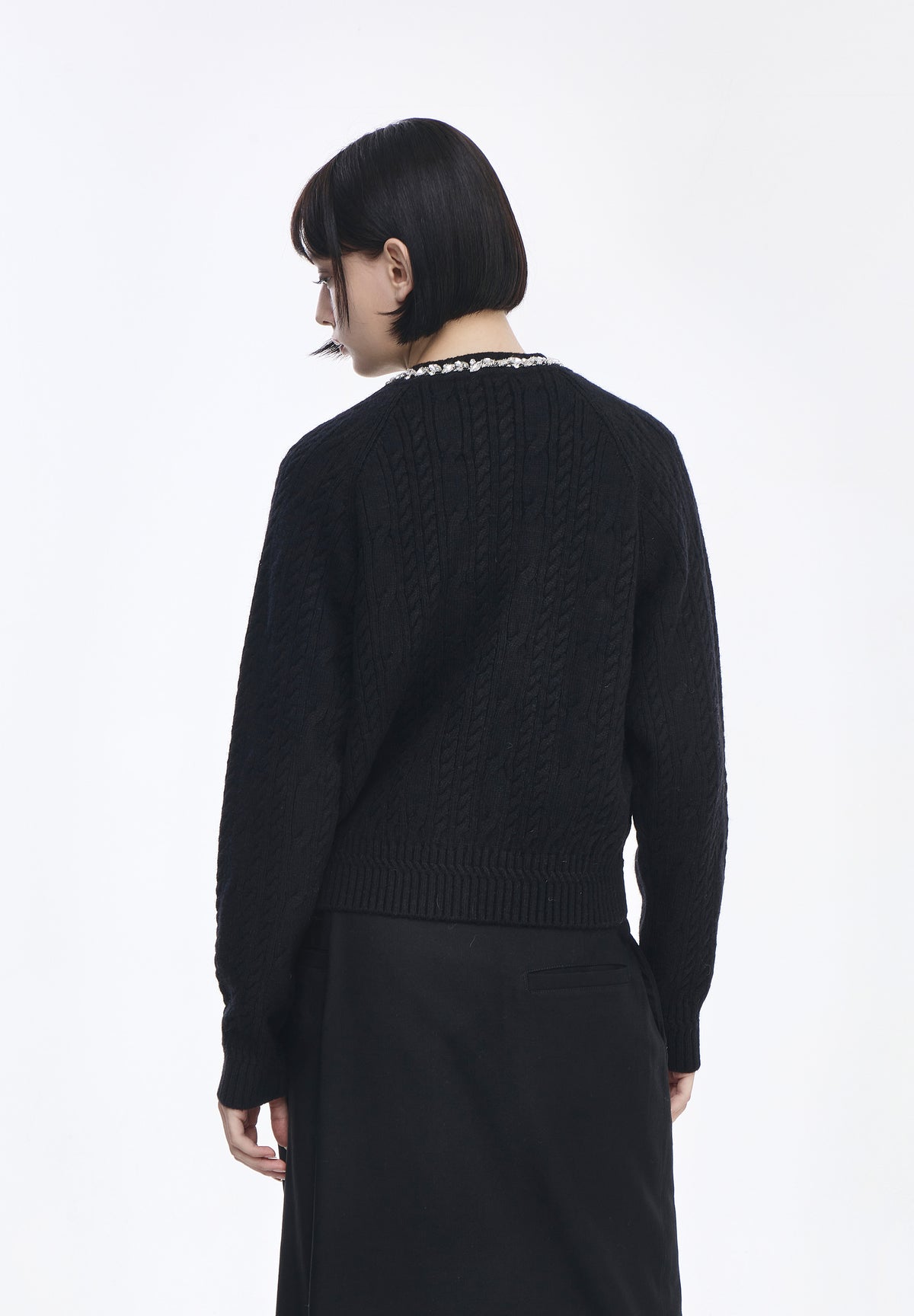 JEWELED RAGLAN CARDIGAN