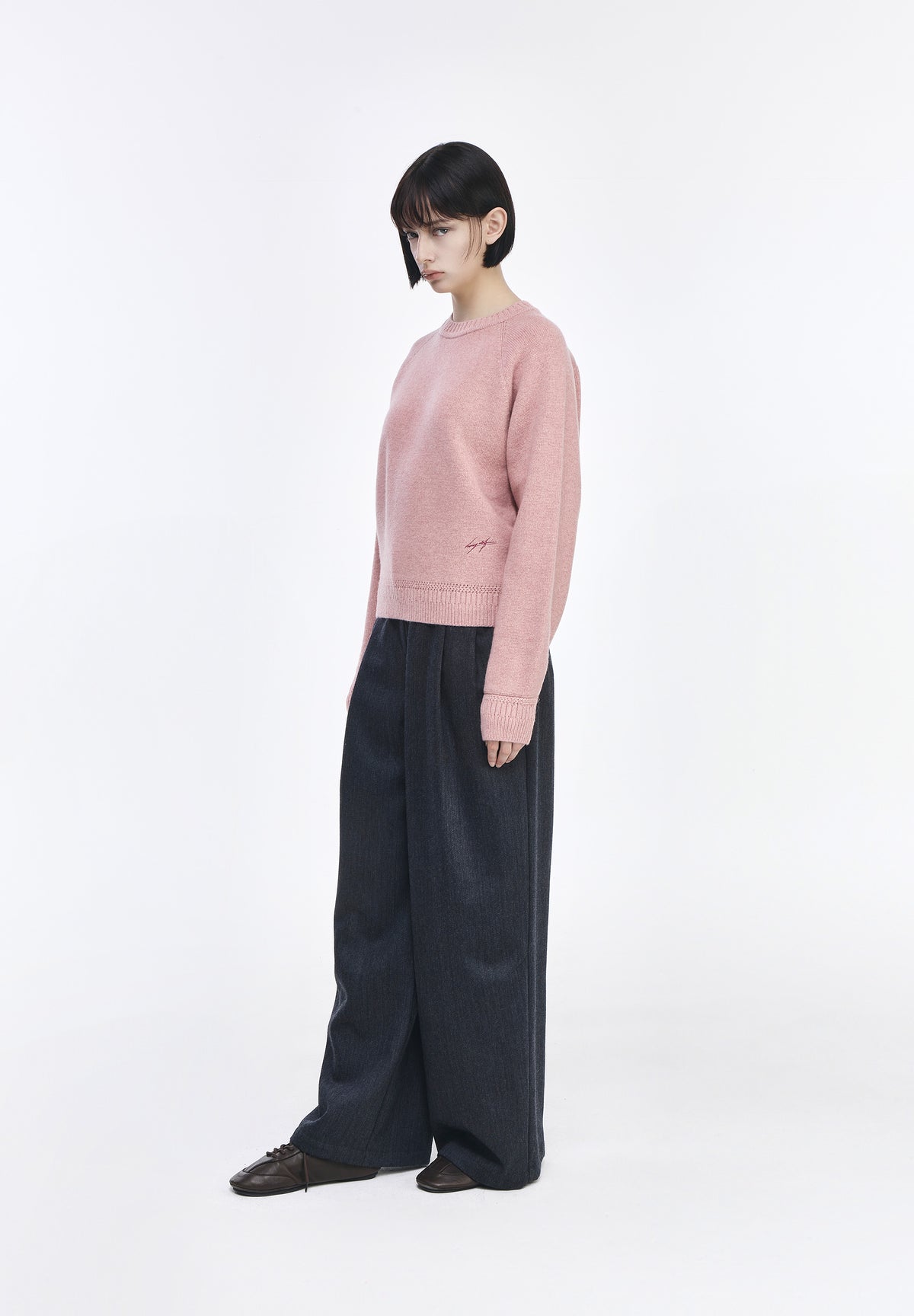 PROTHALAMION EMBROIDERED ROUND NECK KNIT