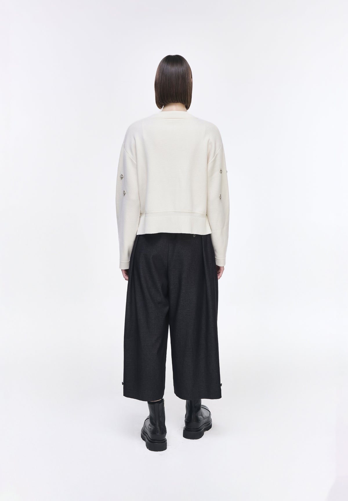 CELESTE KNIT COLLARED JACKET