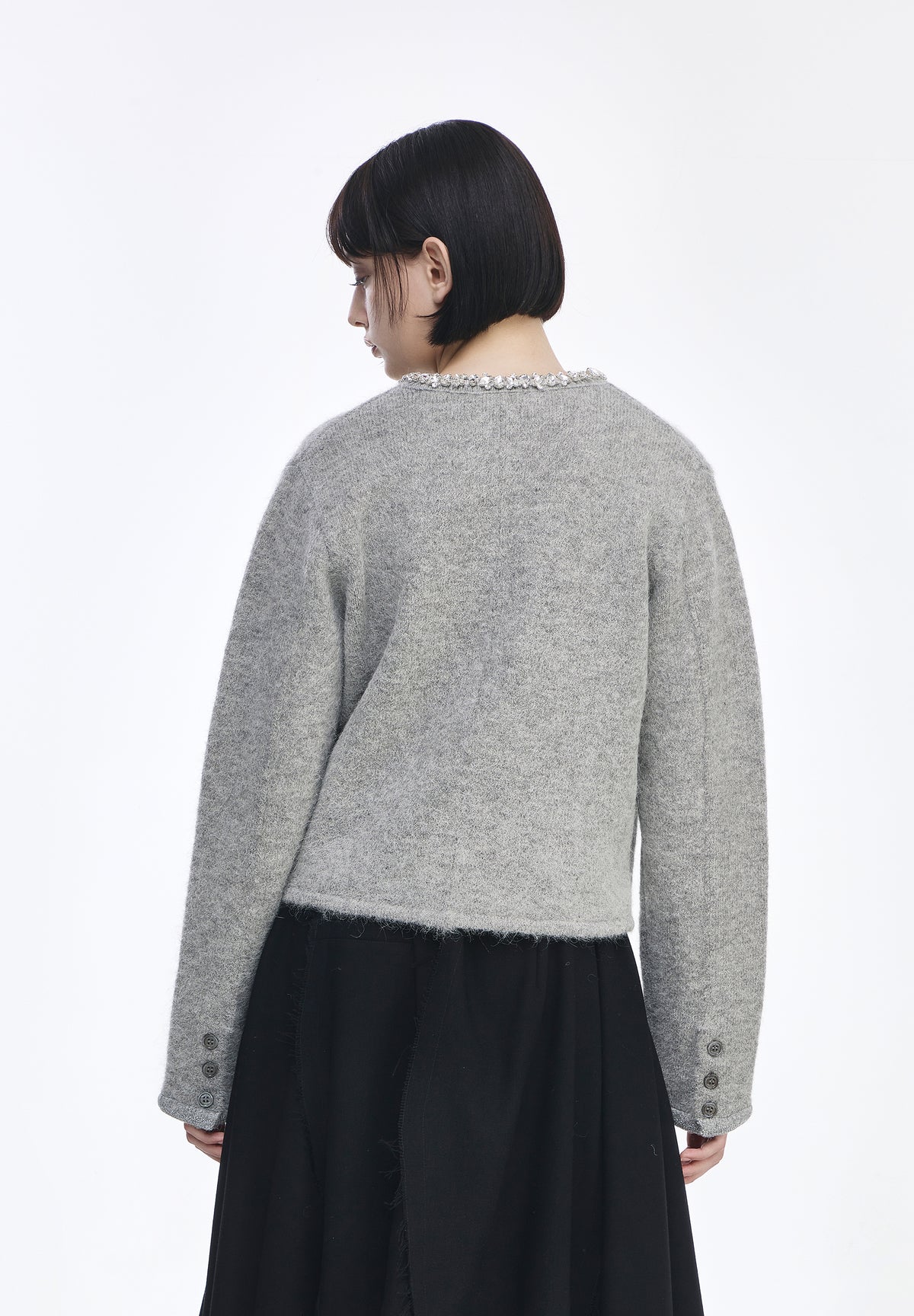 HAIRY ALPACA KNIT JACKET