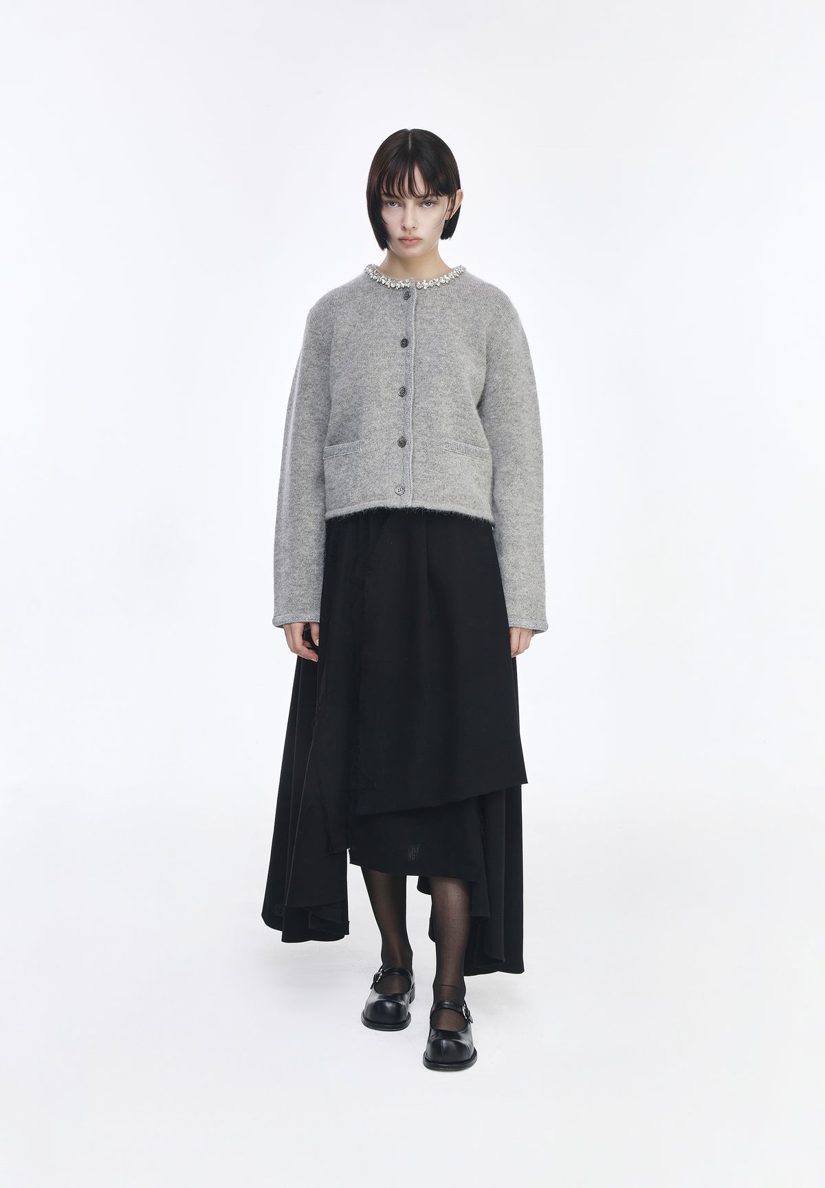 HAIRY ALPACA KNIT JACKET