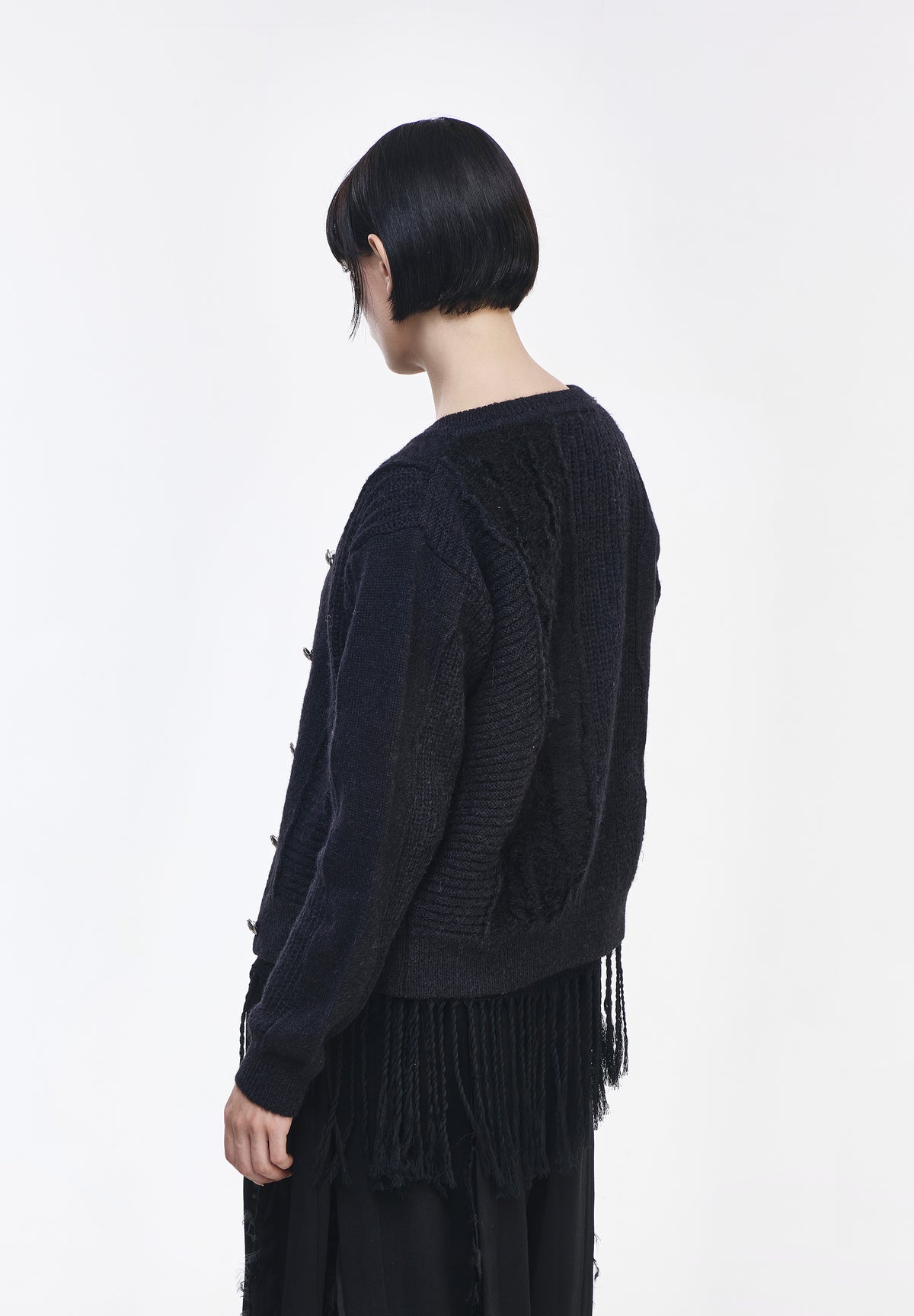 CASCADE ROUND NECK CARDIGAN