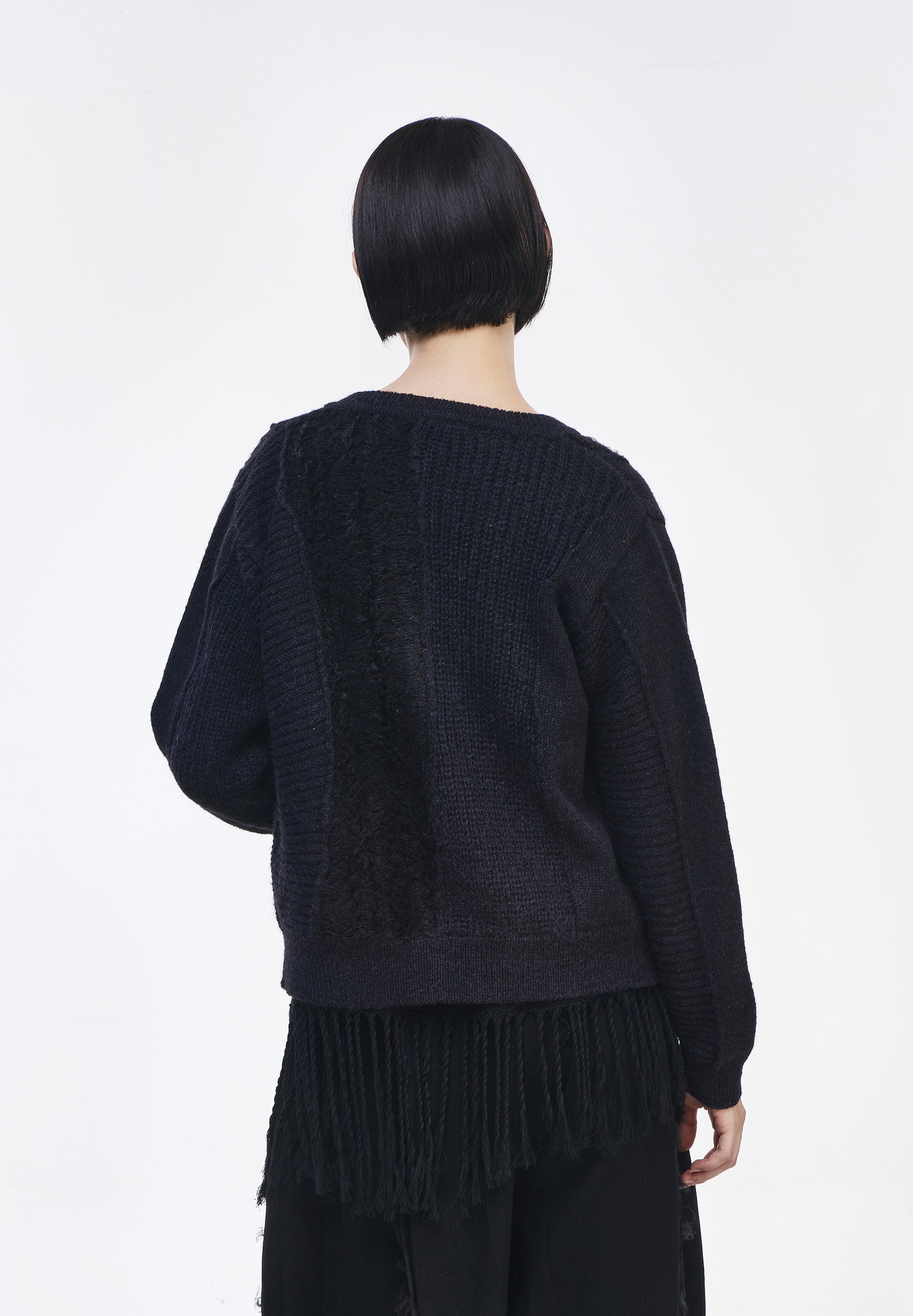 CASCADE ROUND NECK CARDIGAN