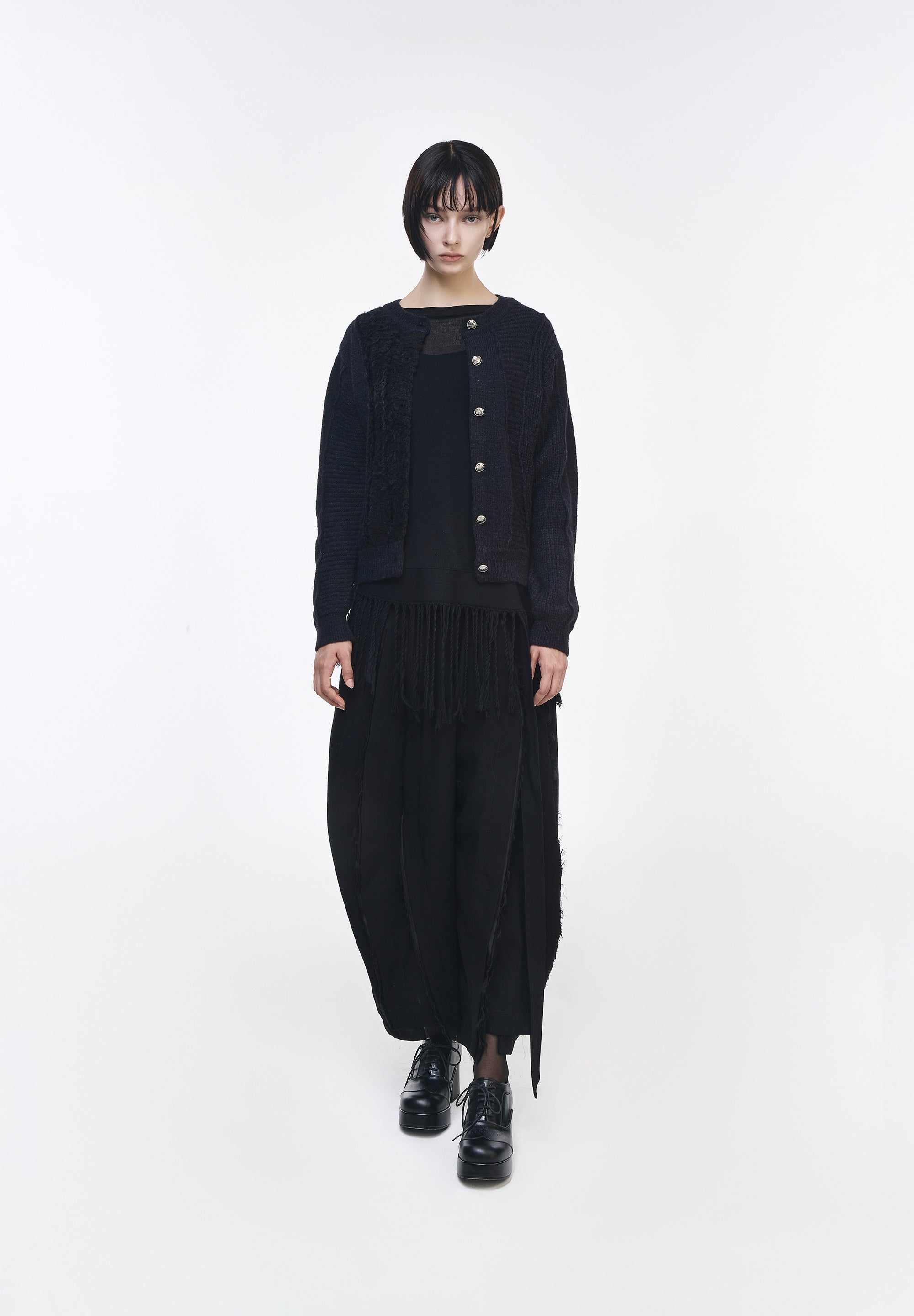 CASCADE ROUND NECK CARDIGAN