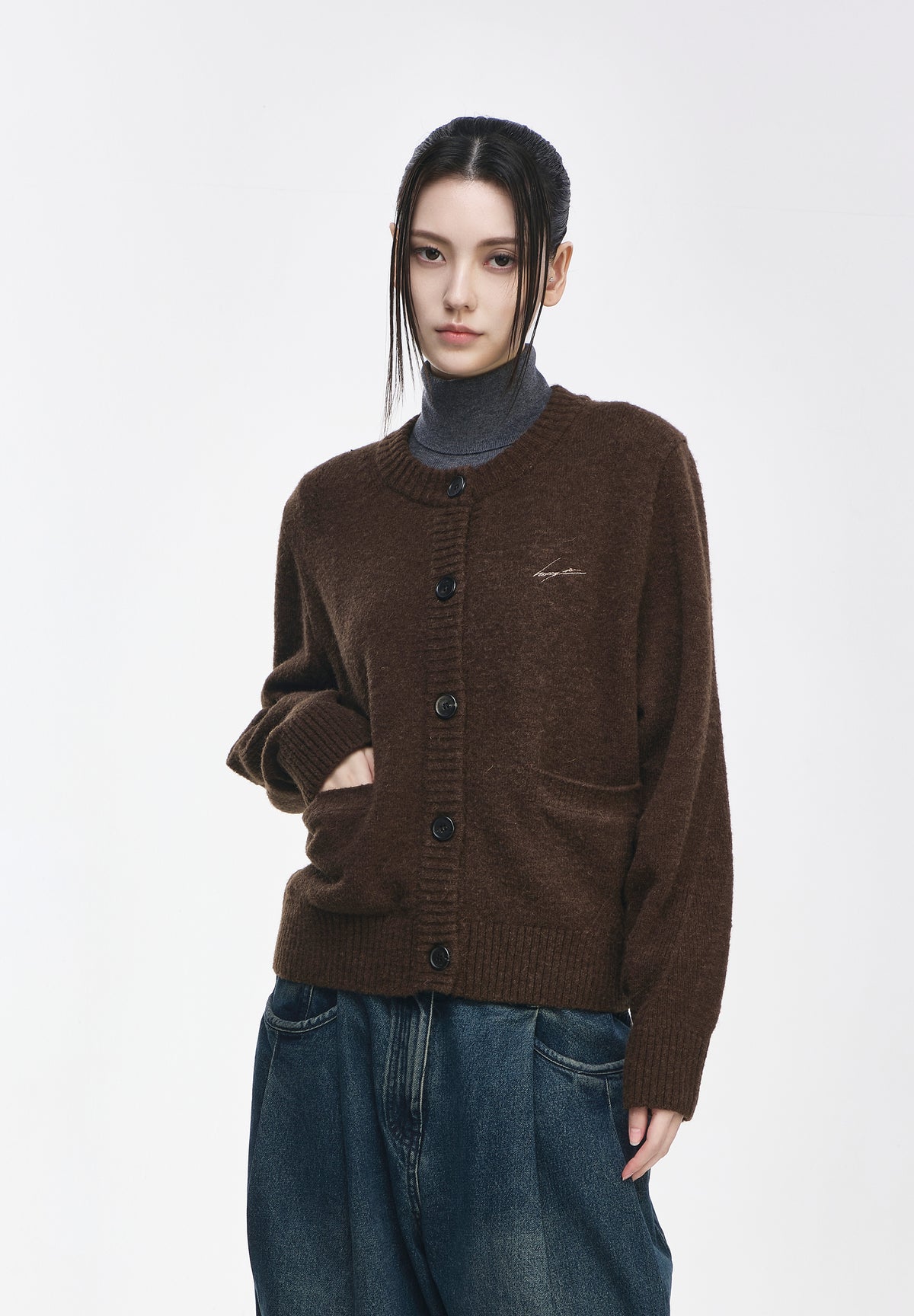 BENEDICTION ROUND NECK CARDIGAN