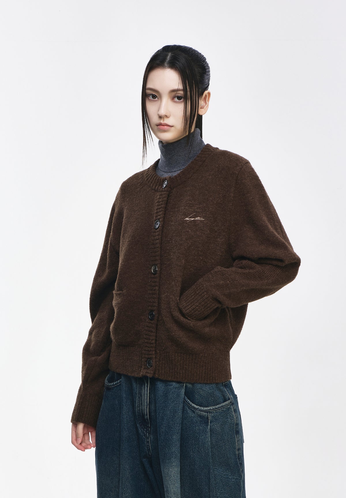 BENEDICTION ROUND NECK CARDIGAN
