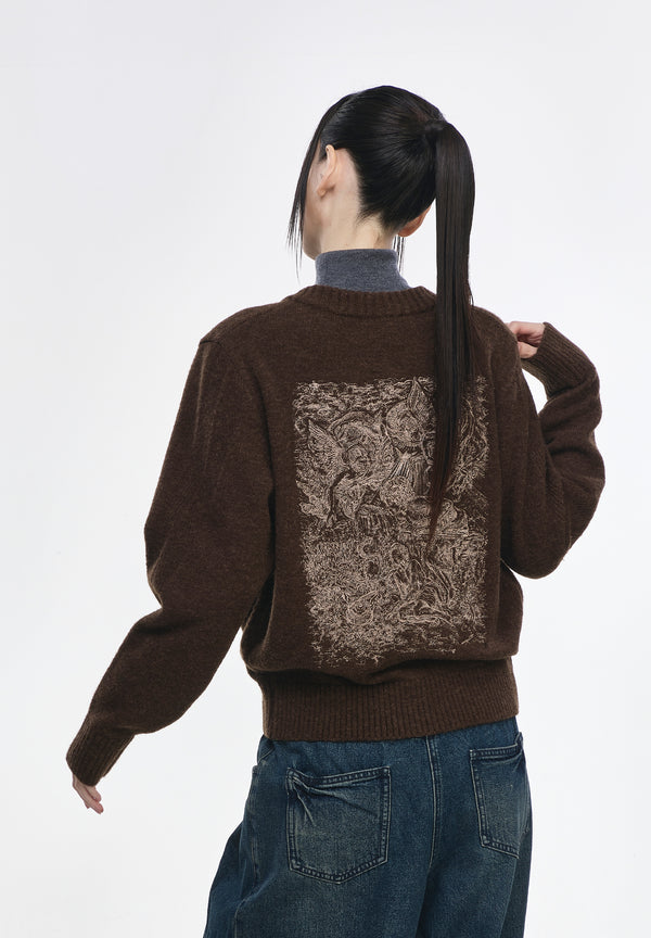 BENEDICTION ROUND NECK CARDIGAN