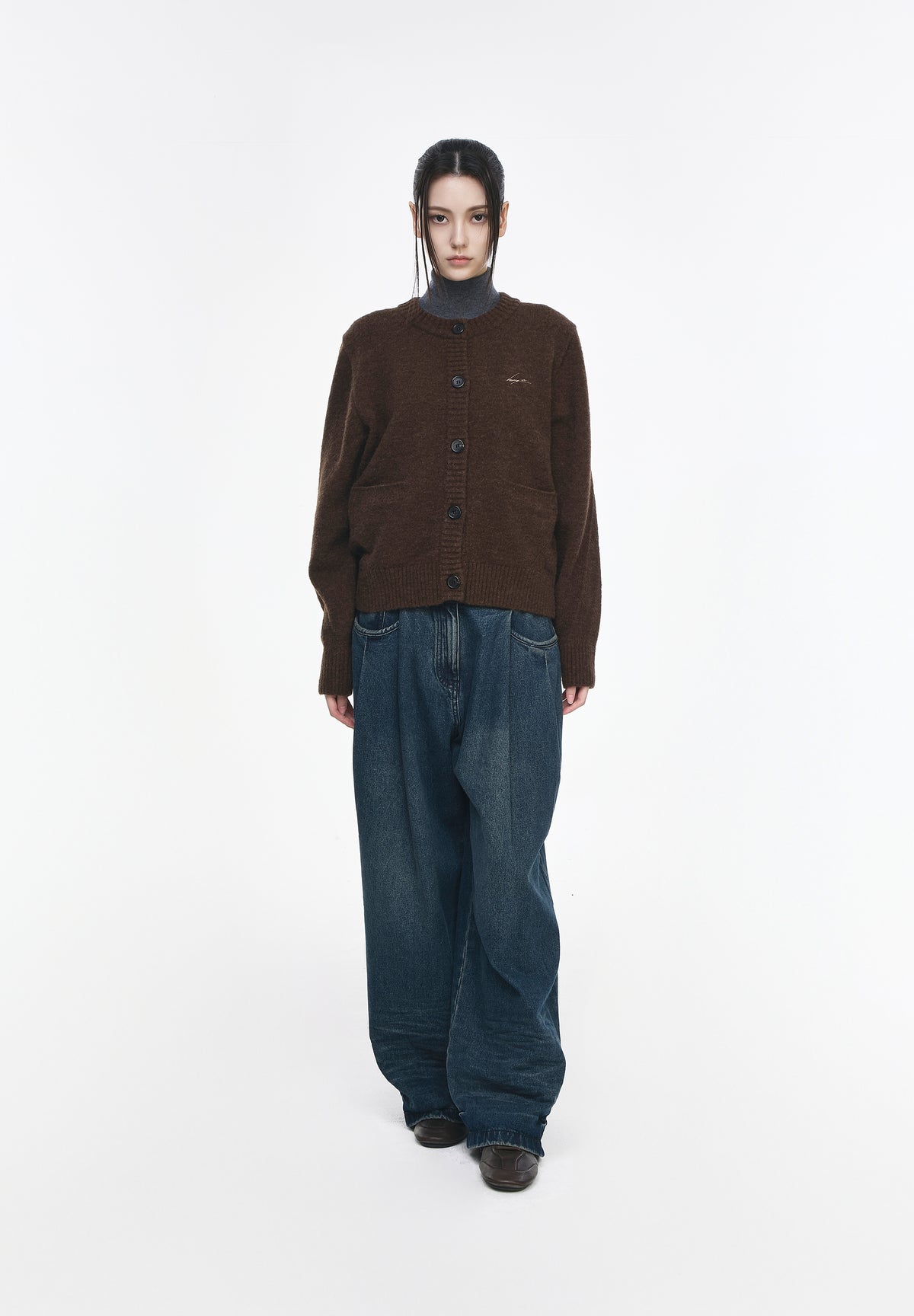 BENEDICTION ROUND NECK CARDIGAN