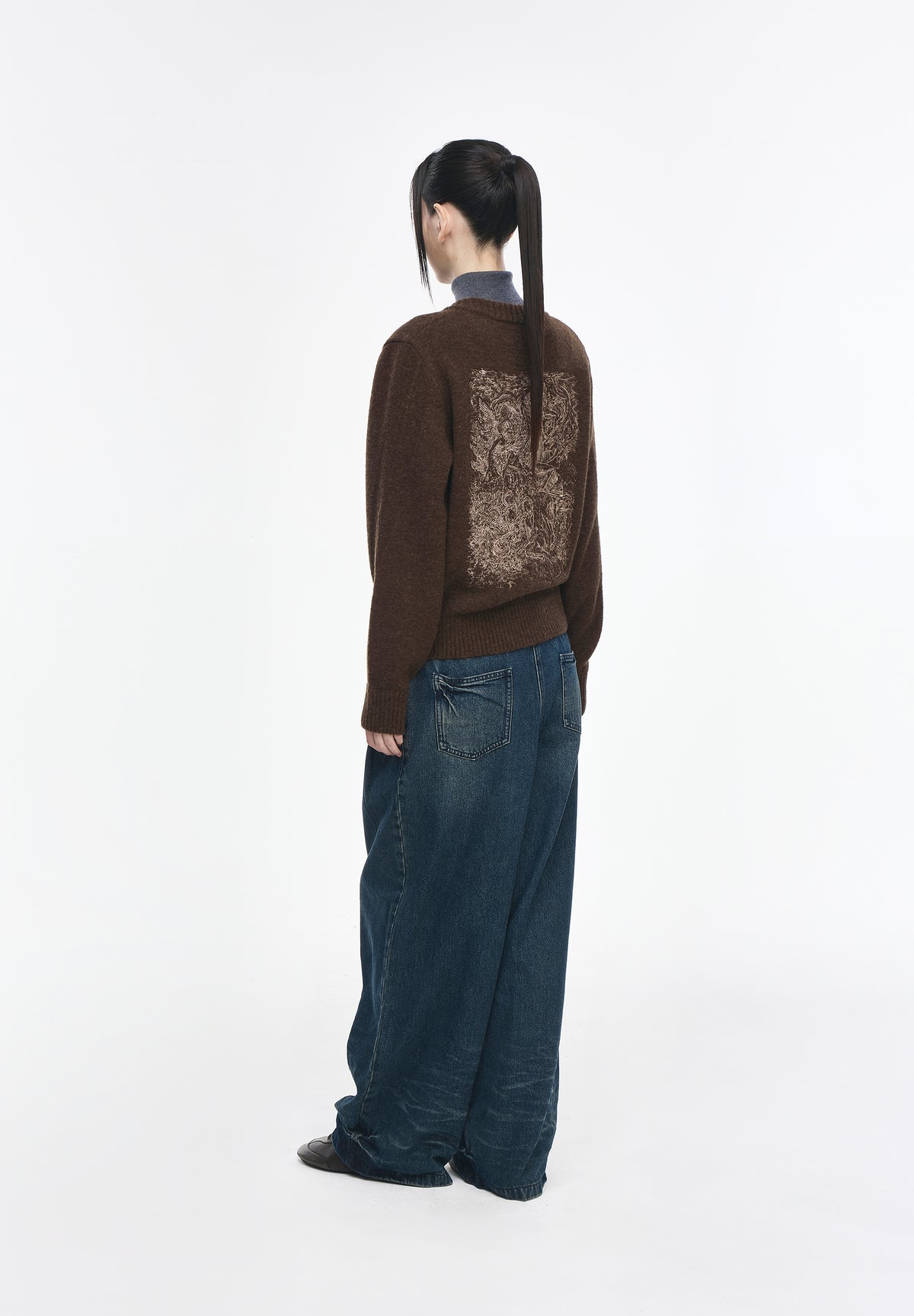 BENEDICTION ROUND NECK CARDIGAN
