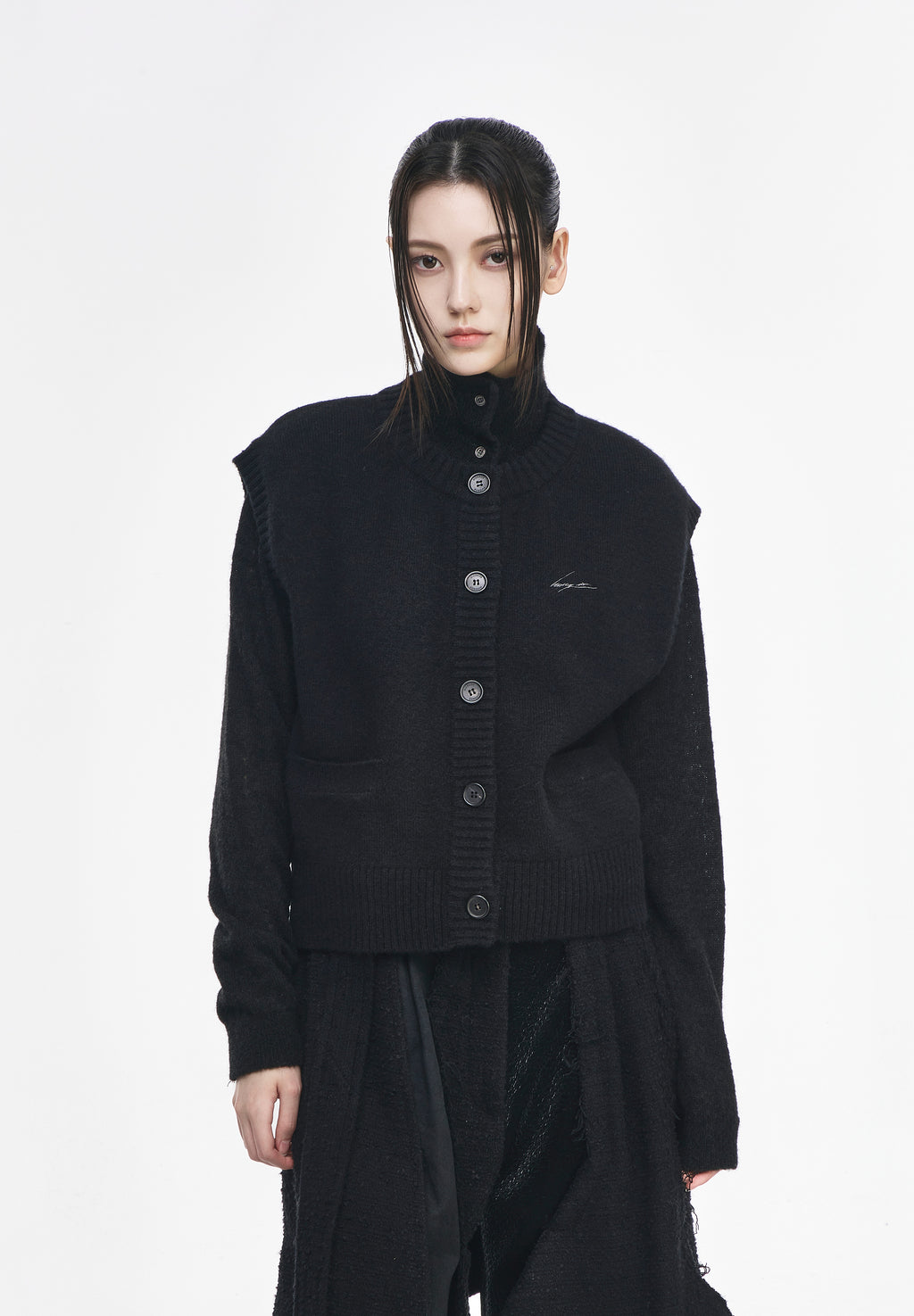 BENEDICTION ROUND NECK KNIT VEST