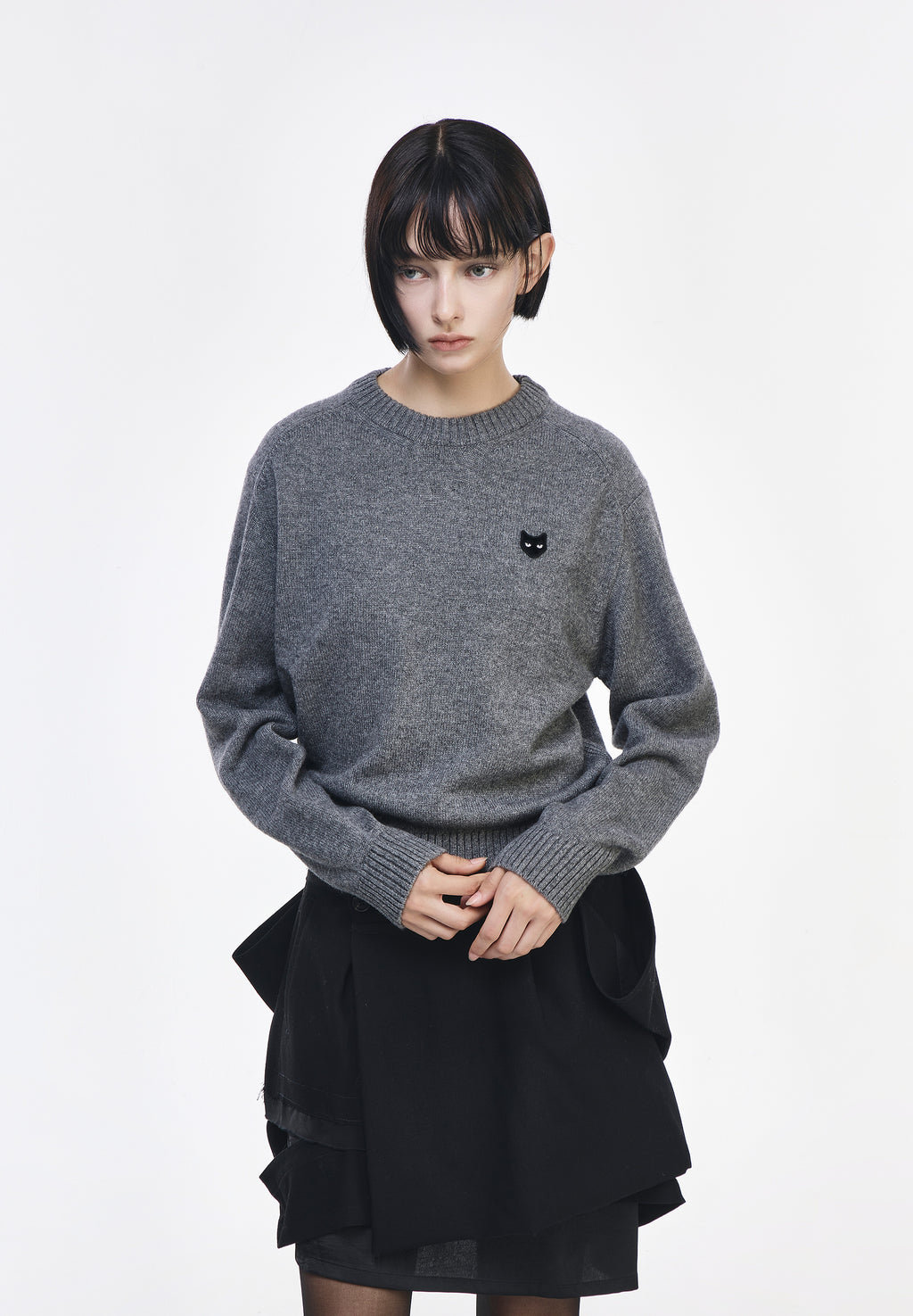 PANTHER CASHMERE BLEND SWEATER