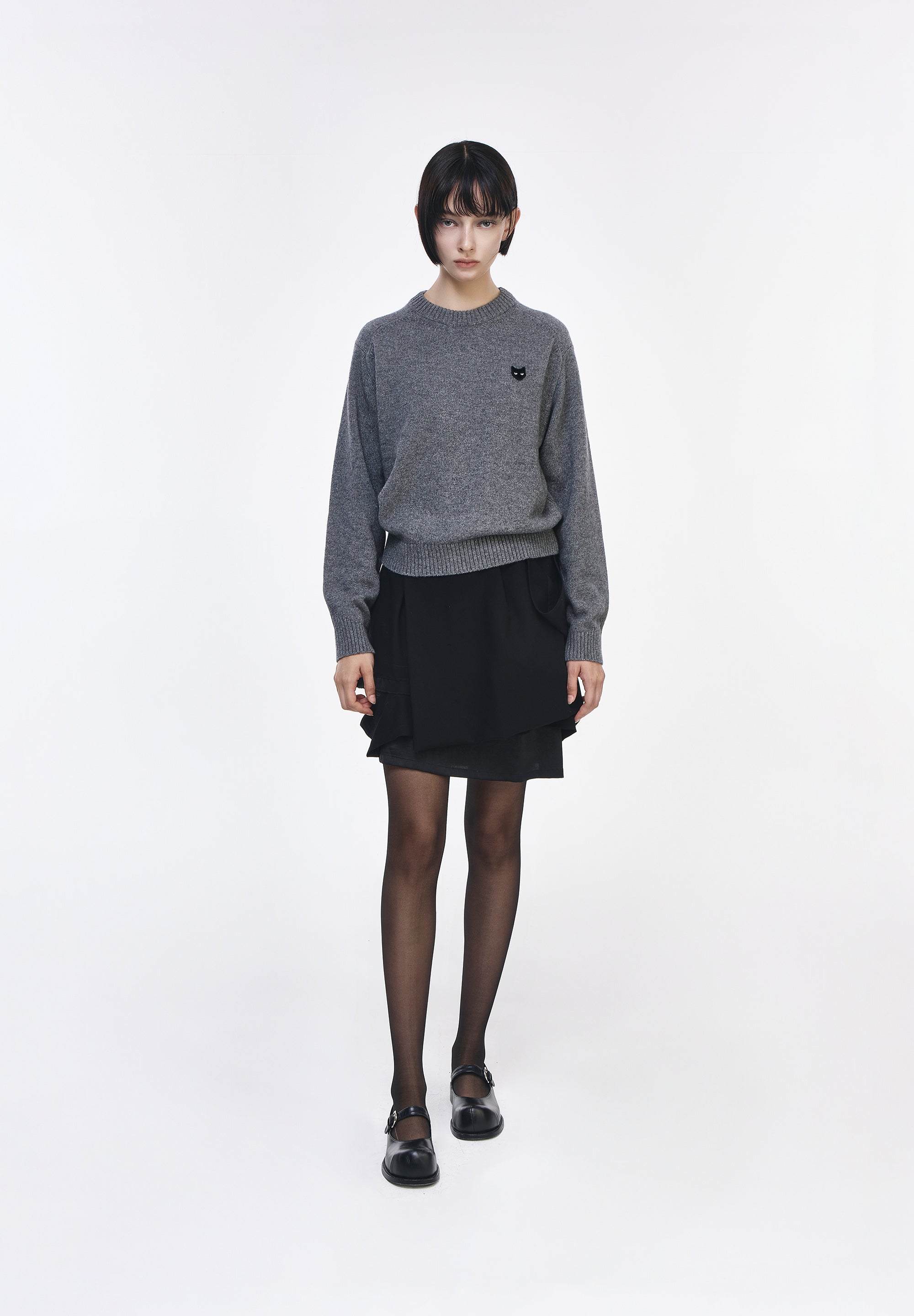 PANTHER CASHMERE BLEND SWEATER