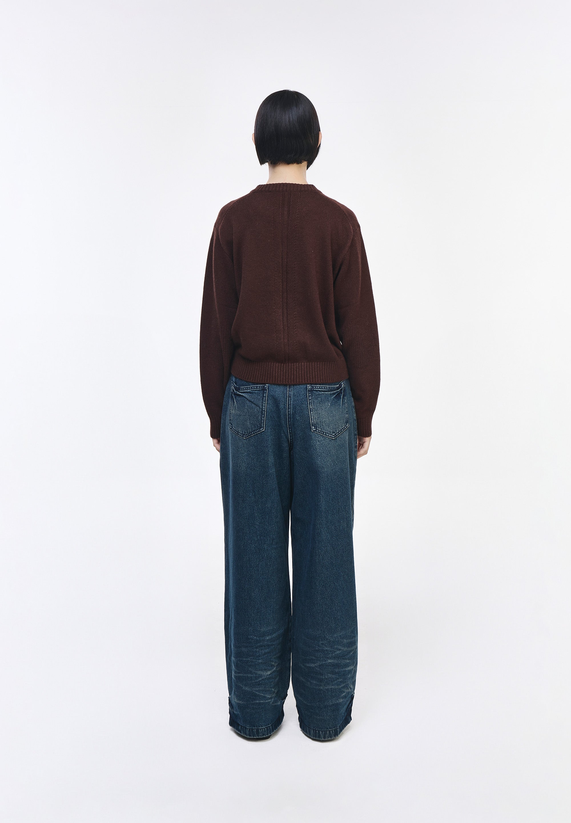 PANTHER CASHMERE BLEND HENLEY NECK