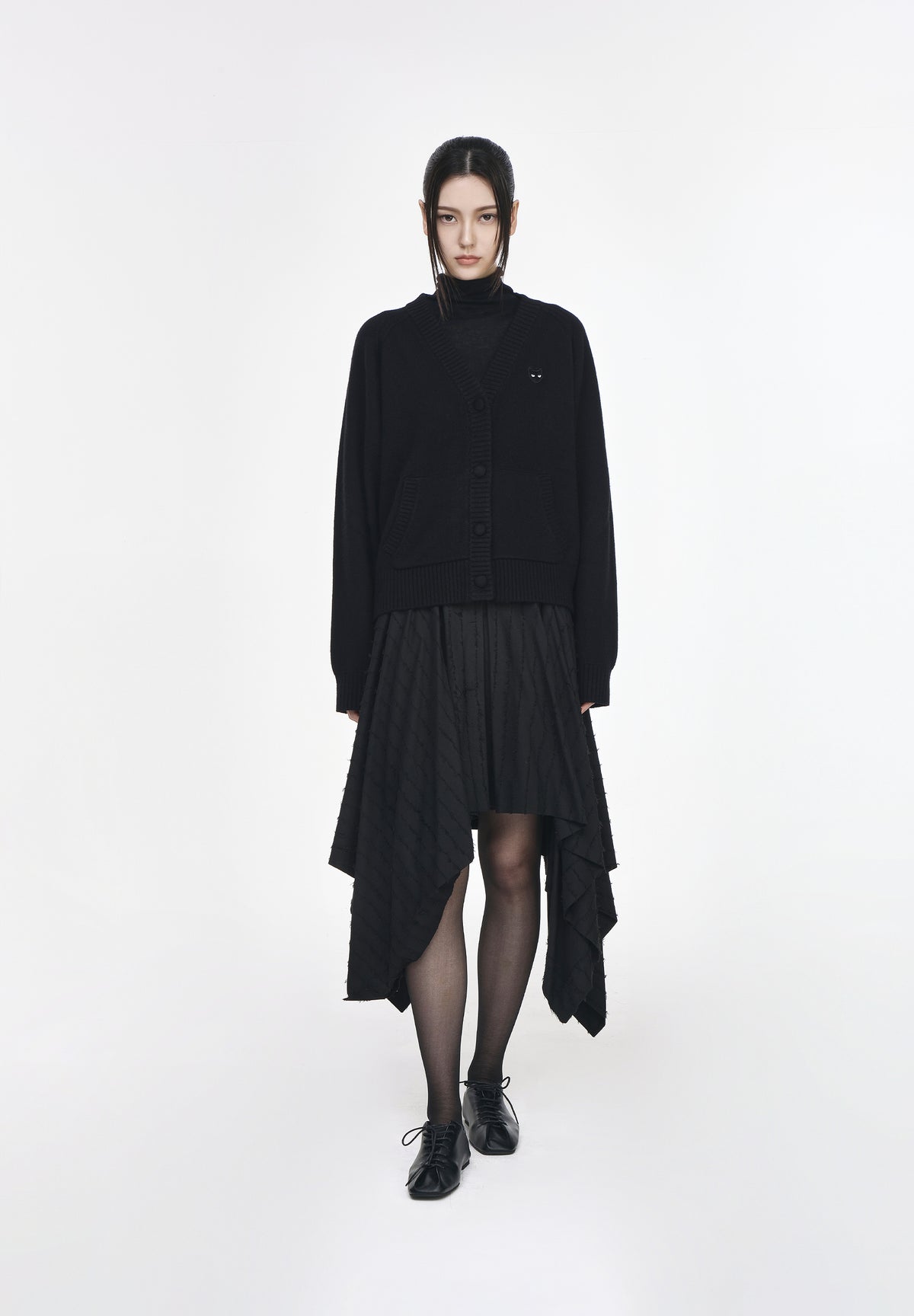 ZZERO PANTHER CASHMERE BLEND CARDIGAN