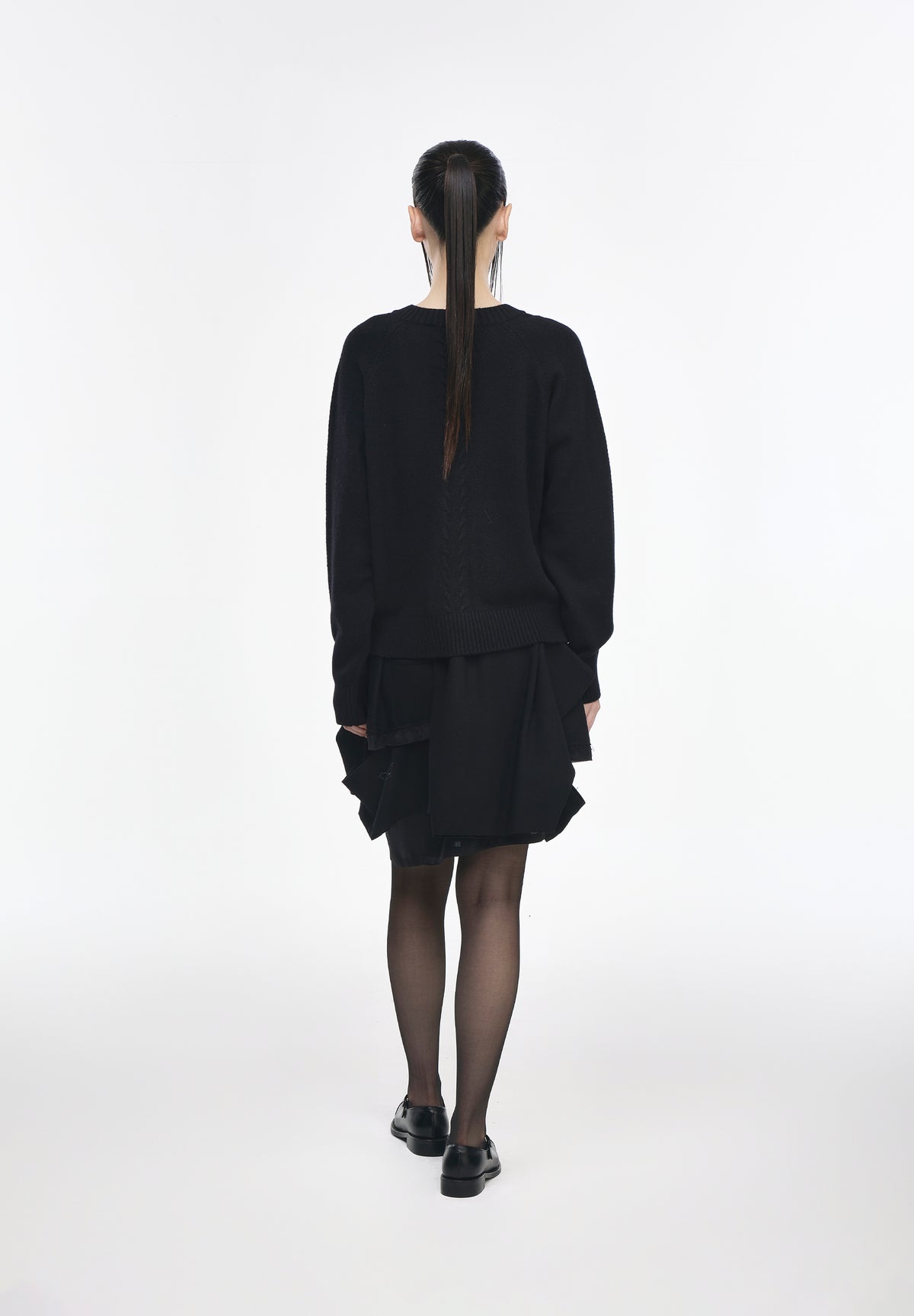 PANTHER CASHMERE BLEND ROUNDNECK CARDIGAN