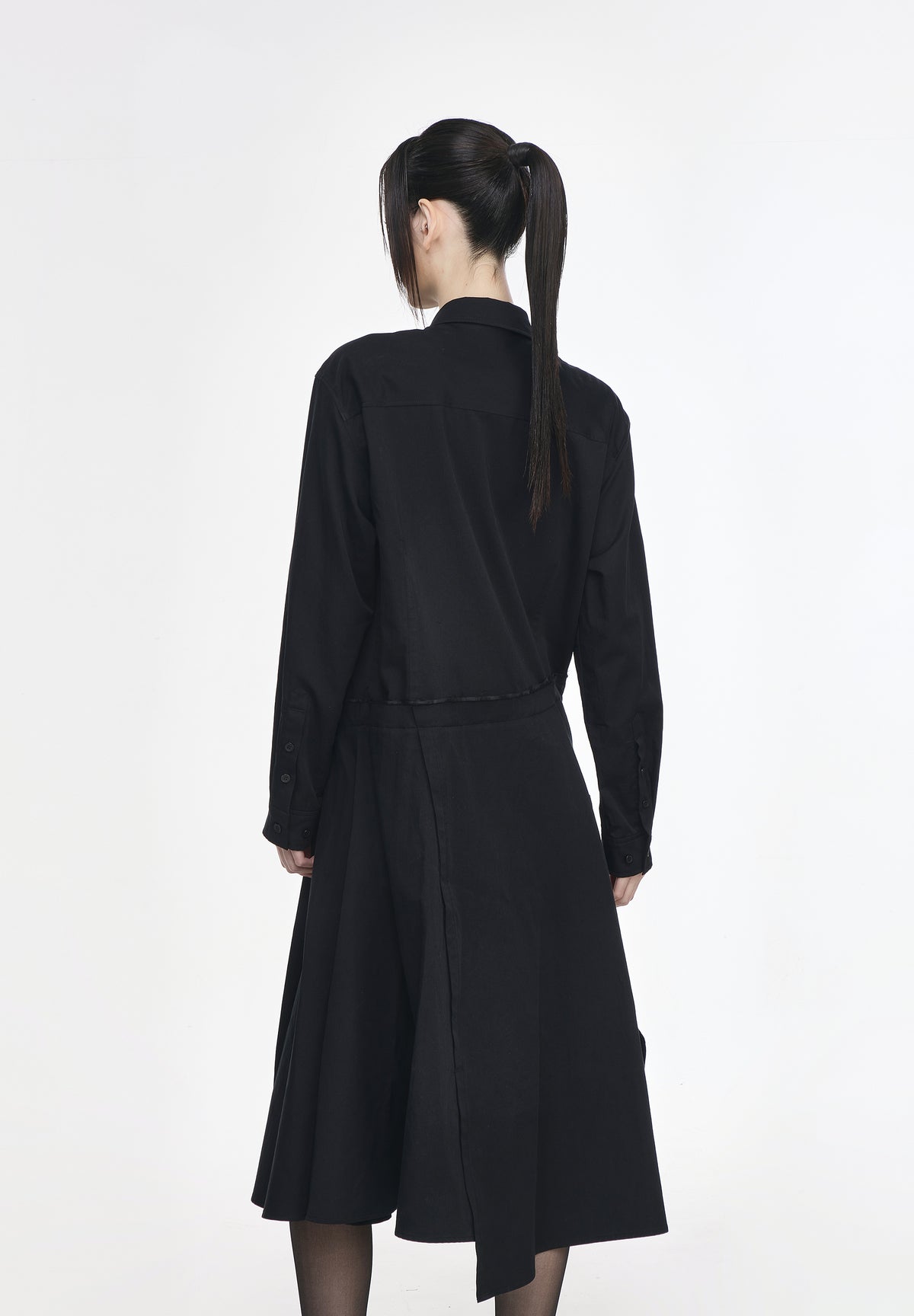 BIAS CUT LONG SHIRT ONE PIECE