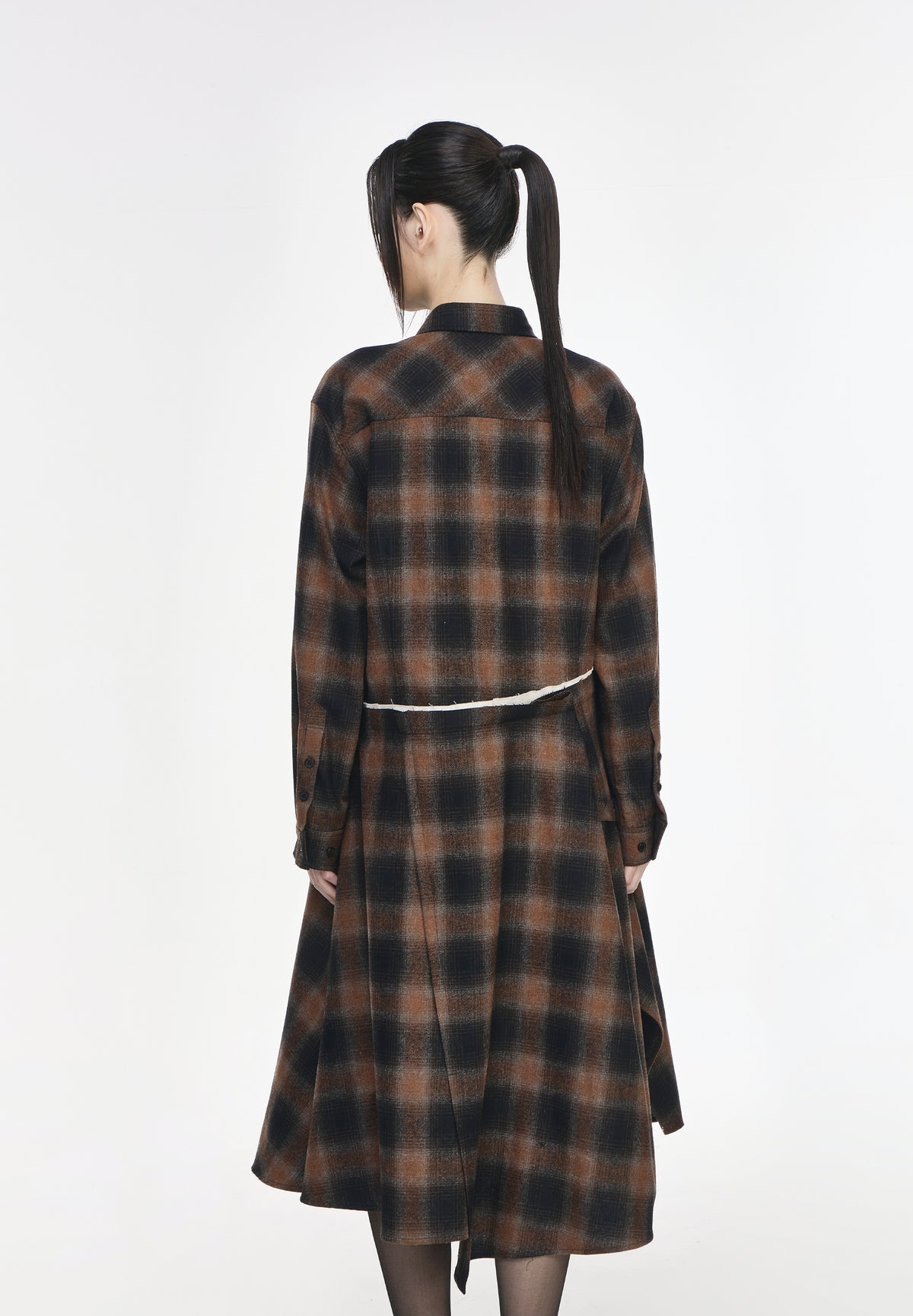 BIAS CUT LONG SHIRT ONE PIECE