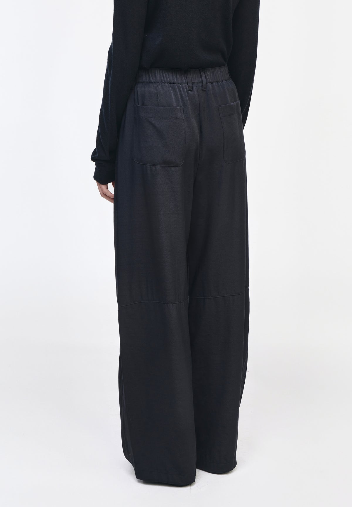 CURVED WIDE PANTS