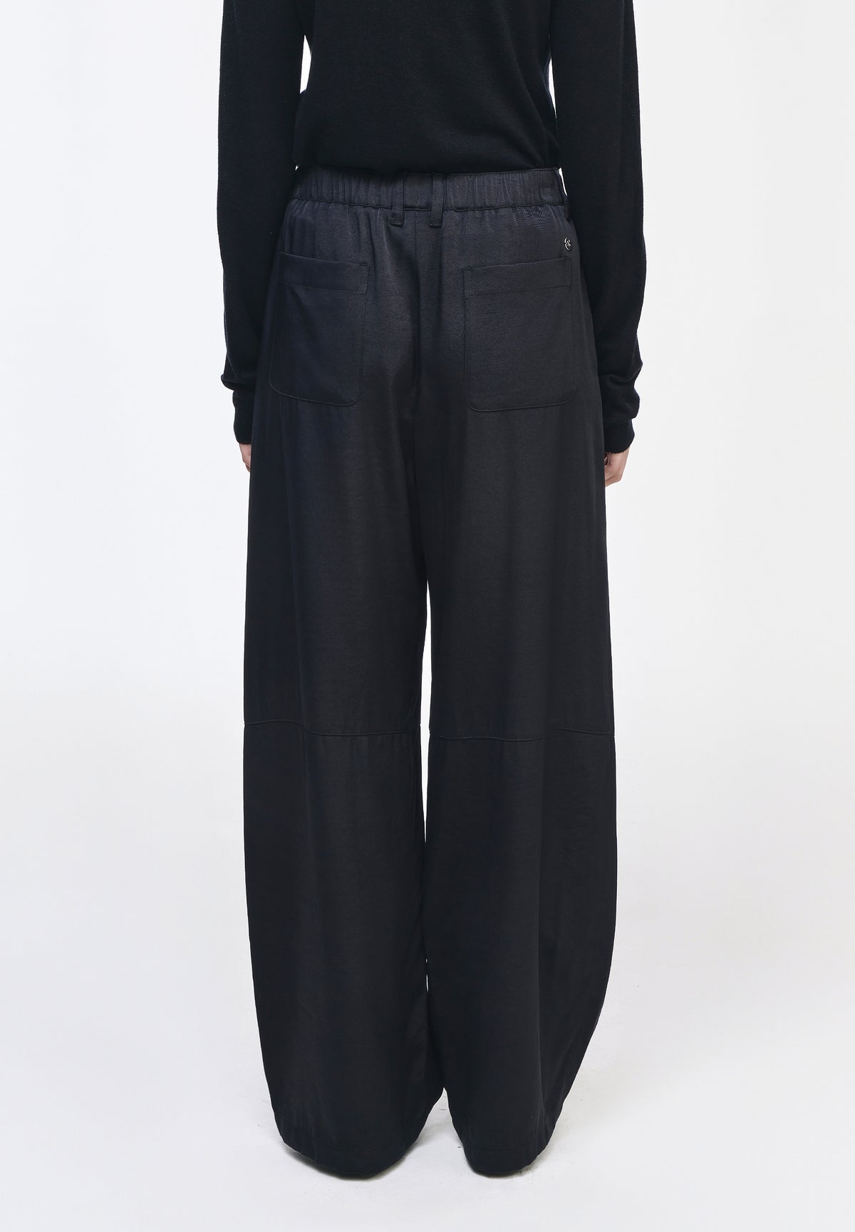 CURVED WIDE PANTS