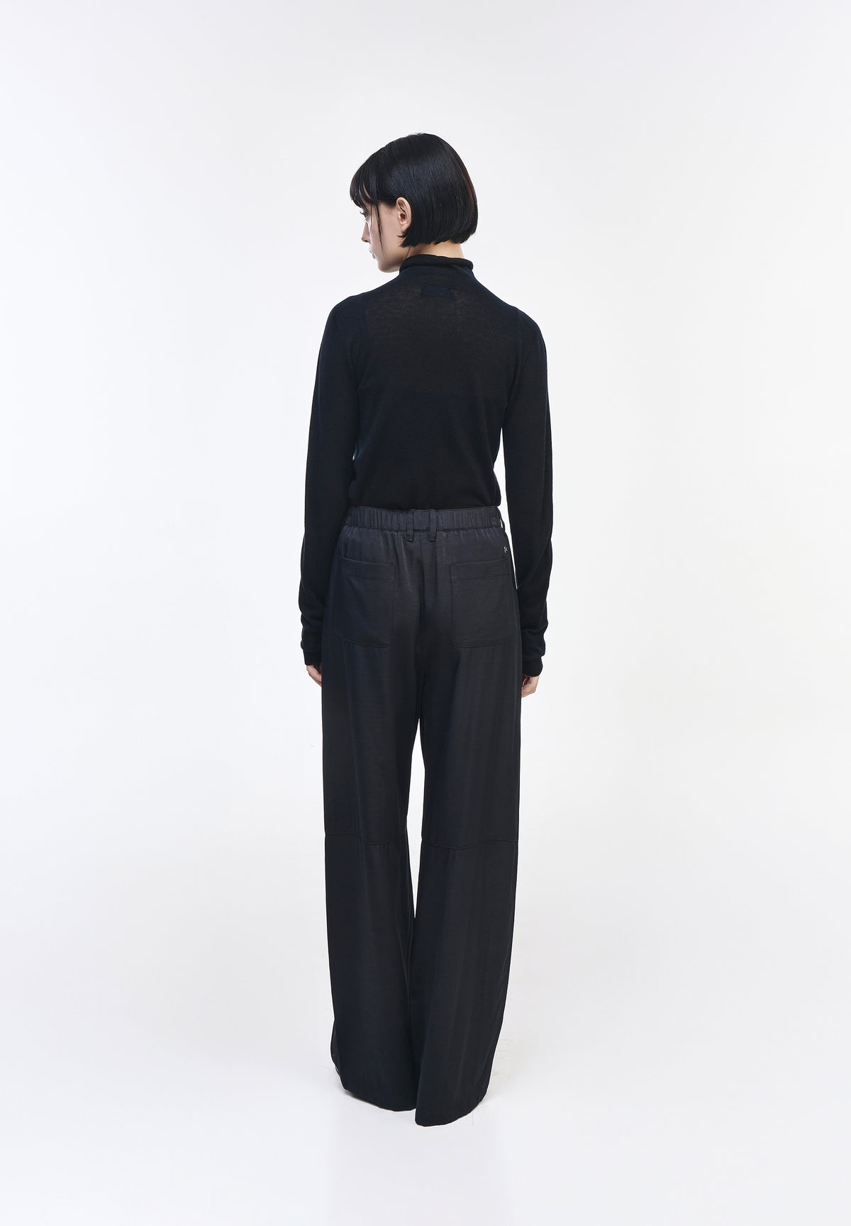 CURVED WIDE PANTS