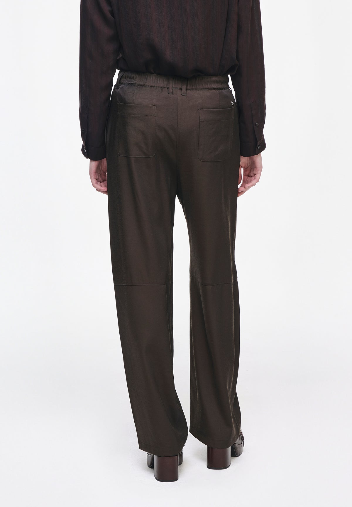 CURVED WIDE PANTS