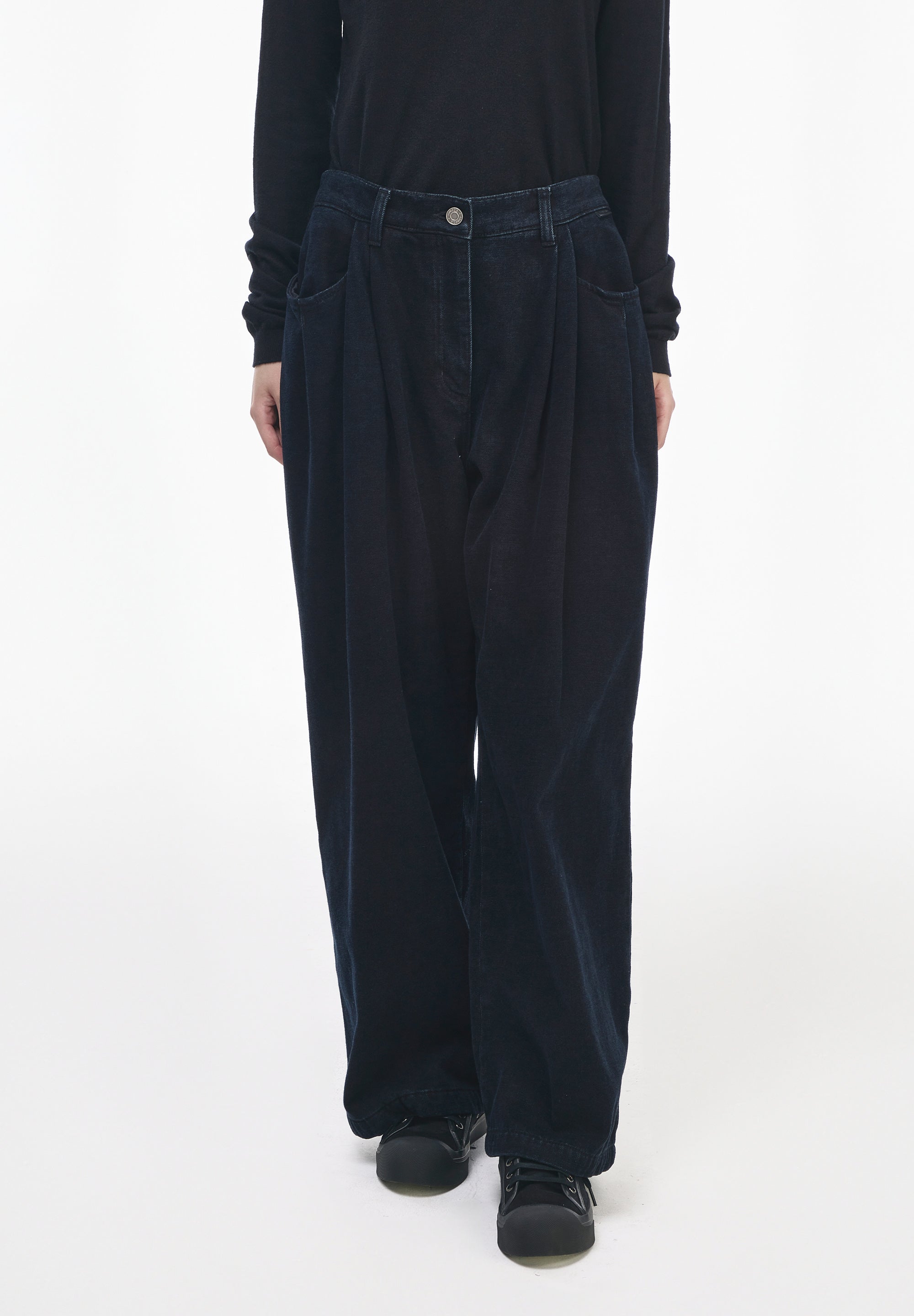 SEMI WIDE FLUID DENIM
