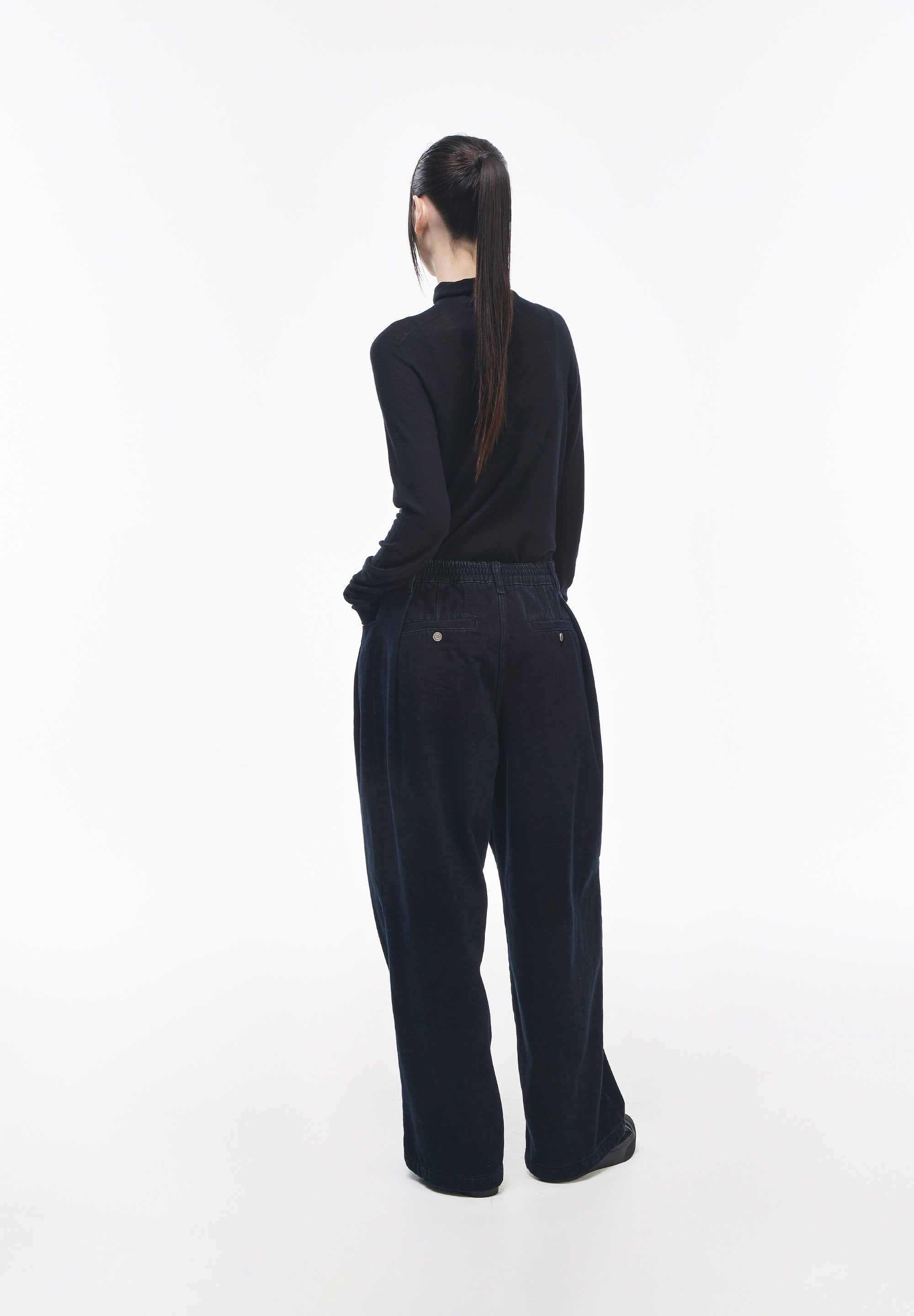 SEMI WIDE FLUID DENIM