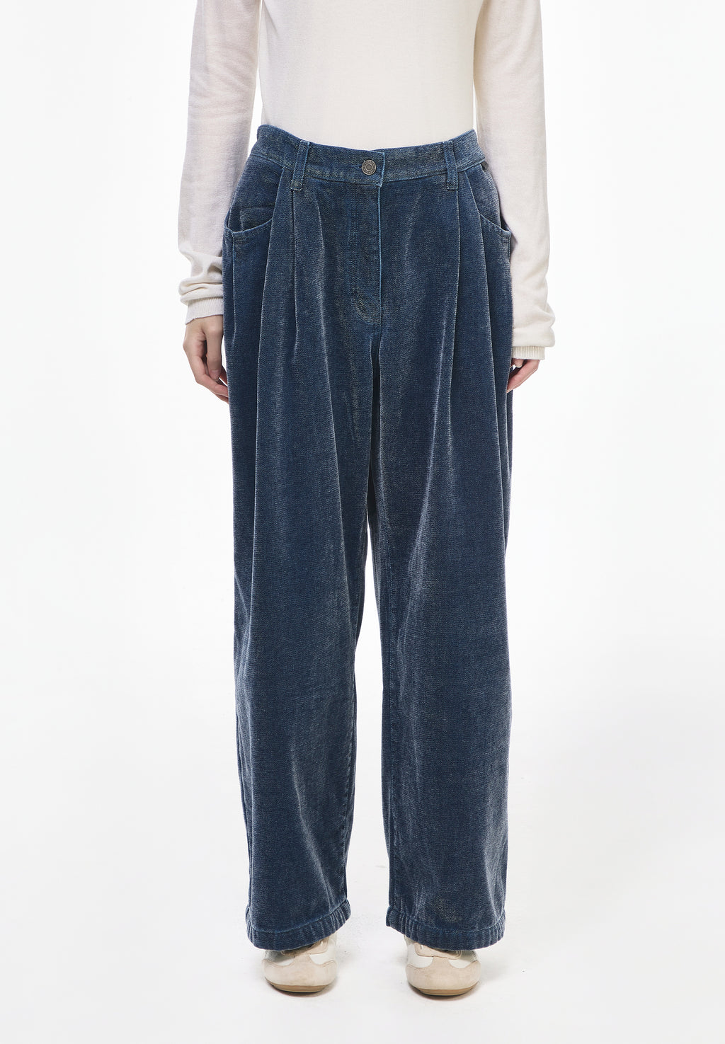 SEMI WIDE FLUID DENIM