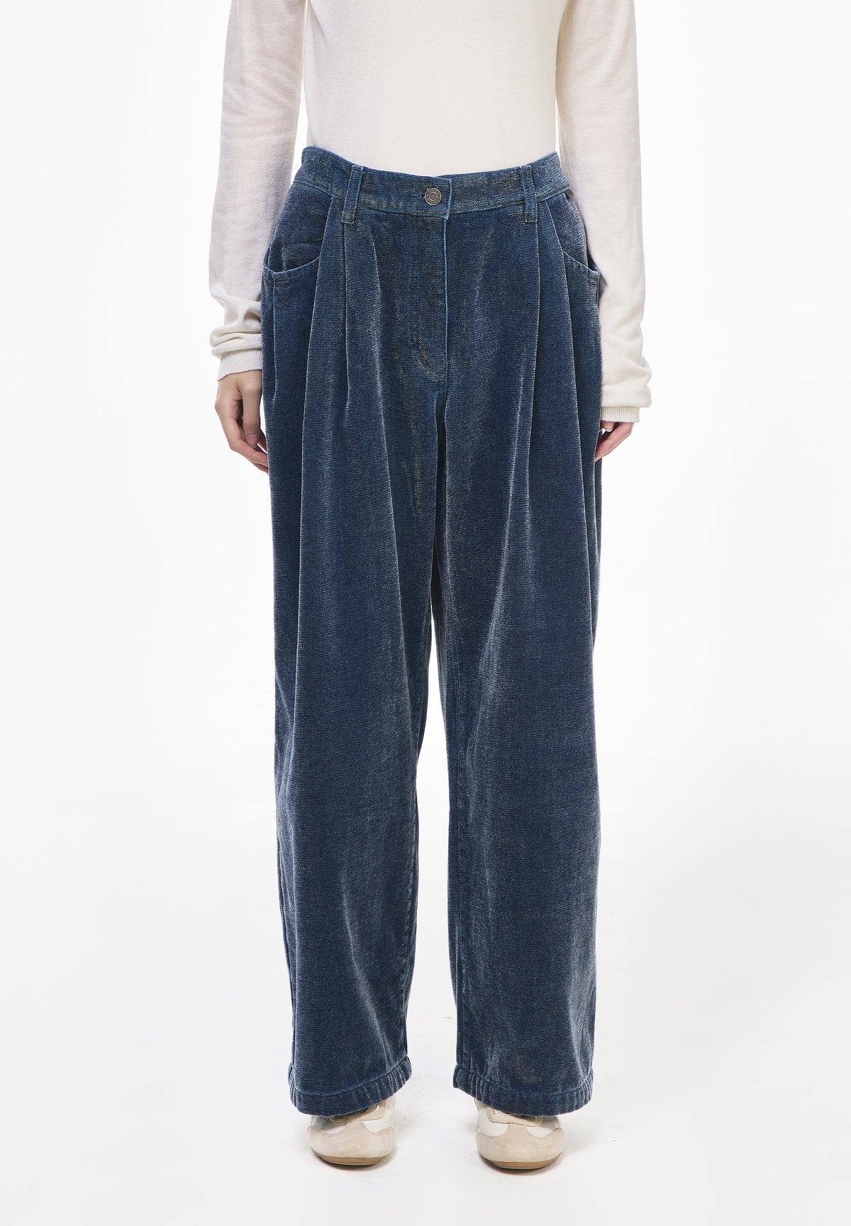 SEMI WIDE FLUID DENIM