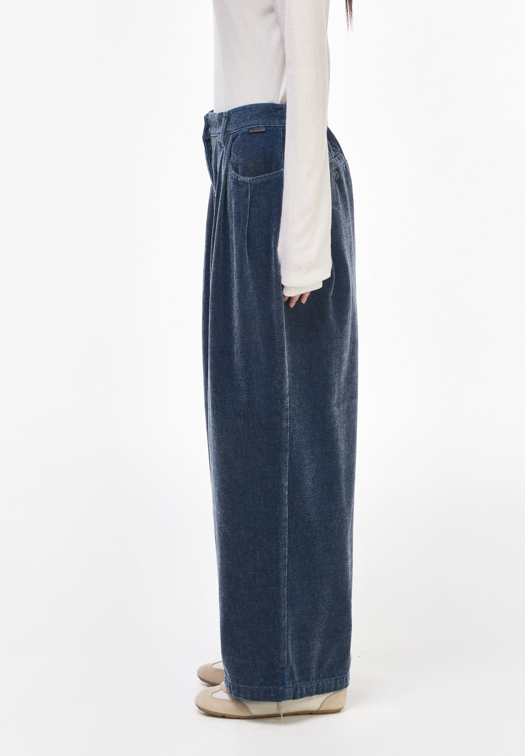 SEMI WIDE FLUID DENIM