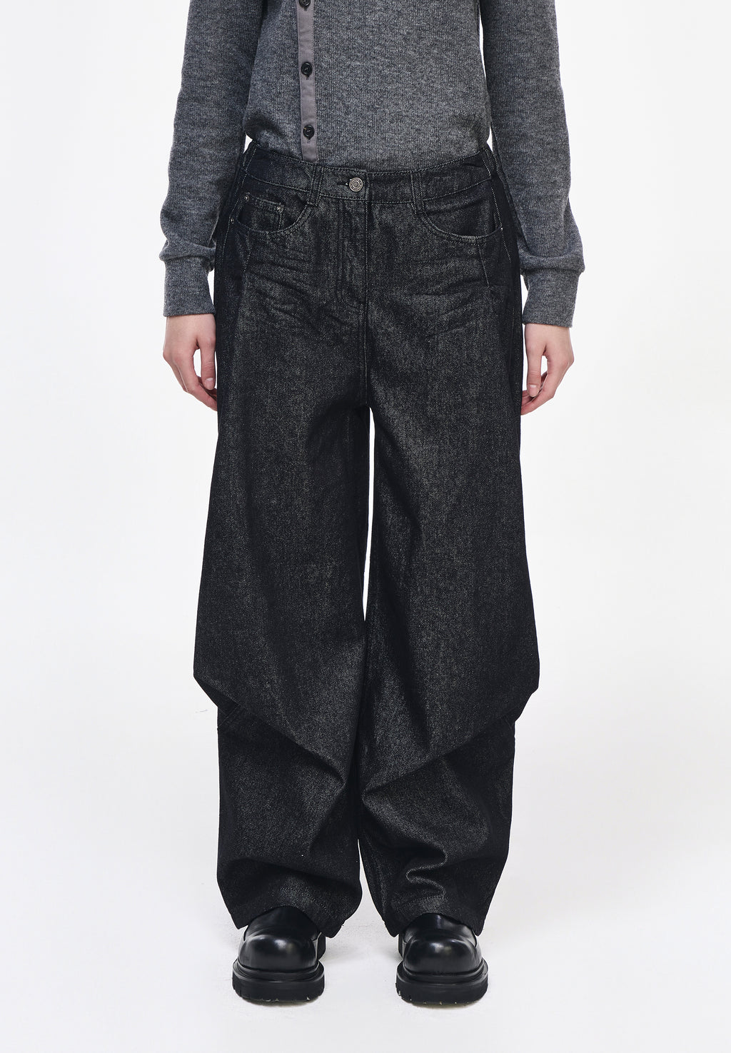 BIAS DRAPE DENIM