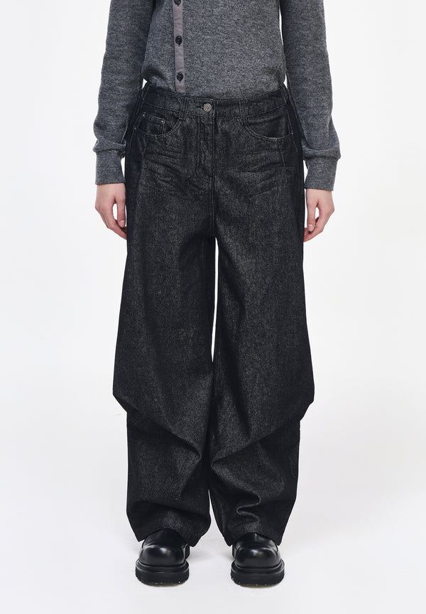 BIAS DRAPE DENIM
