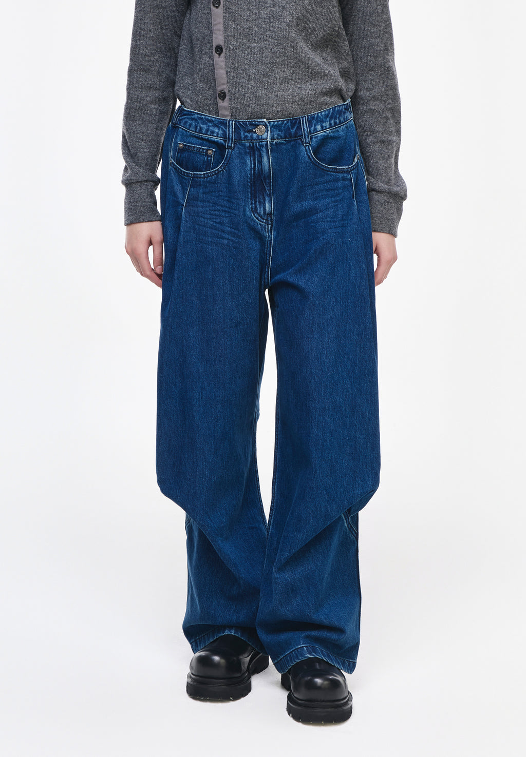 BIAS DRAPE DENIM