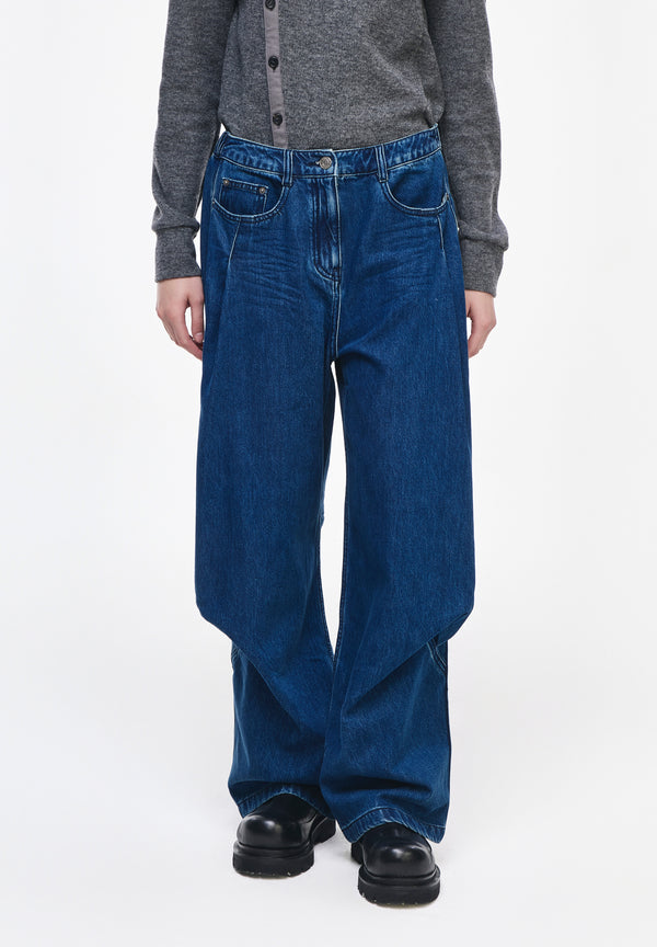 BIAS DRAPE DENIM