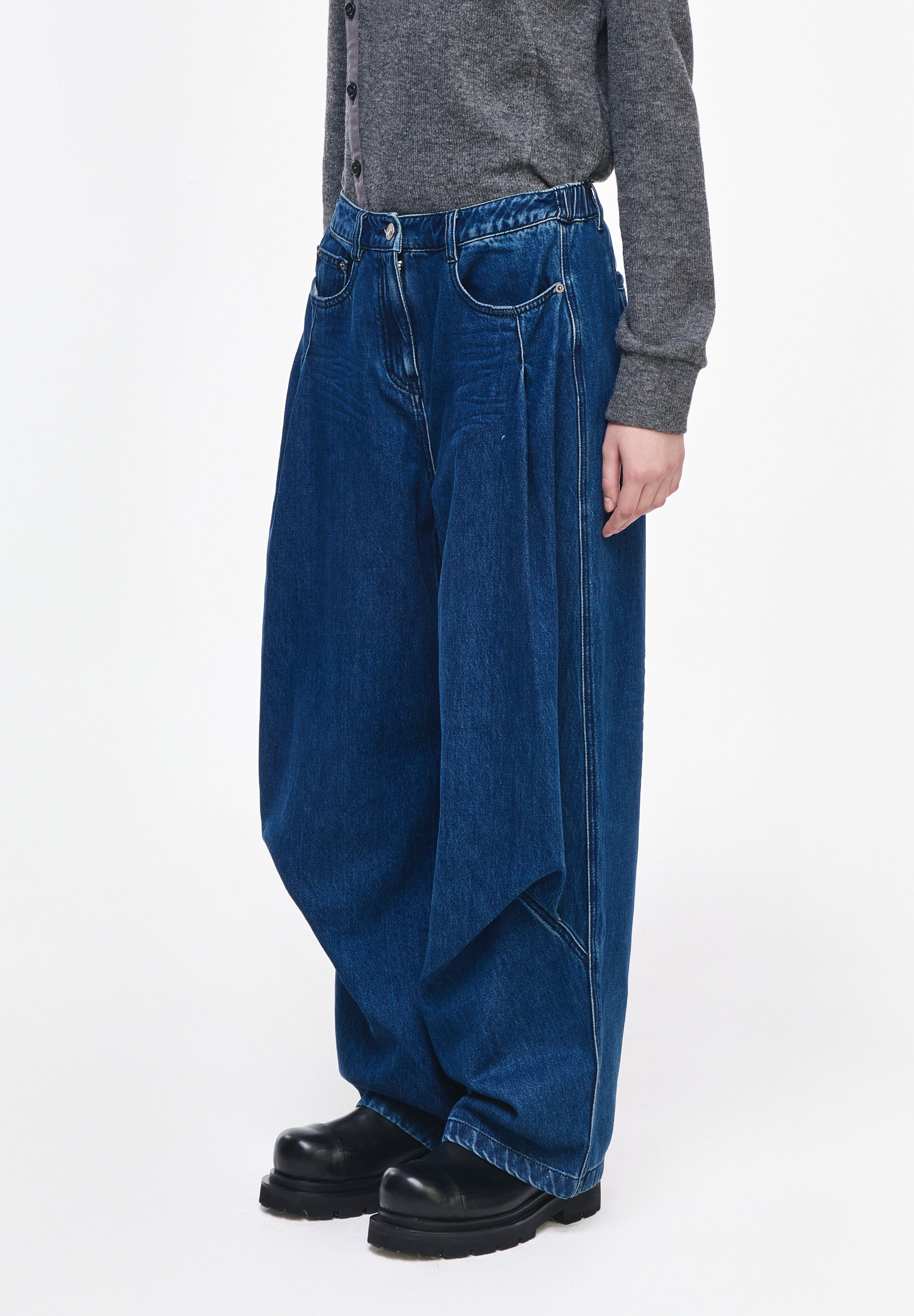 BIAS DRAPE DENIM
