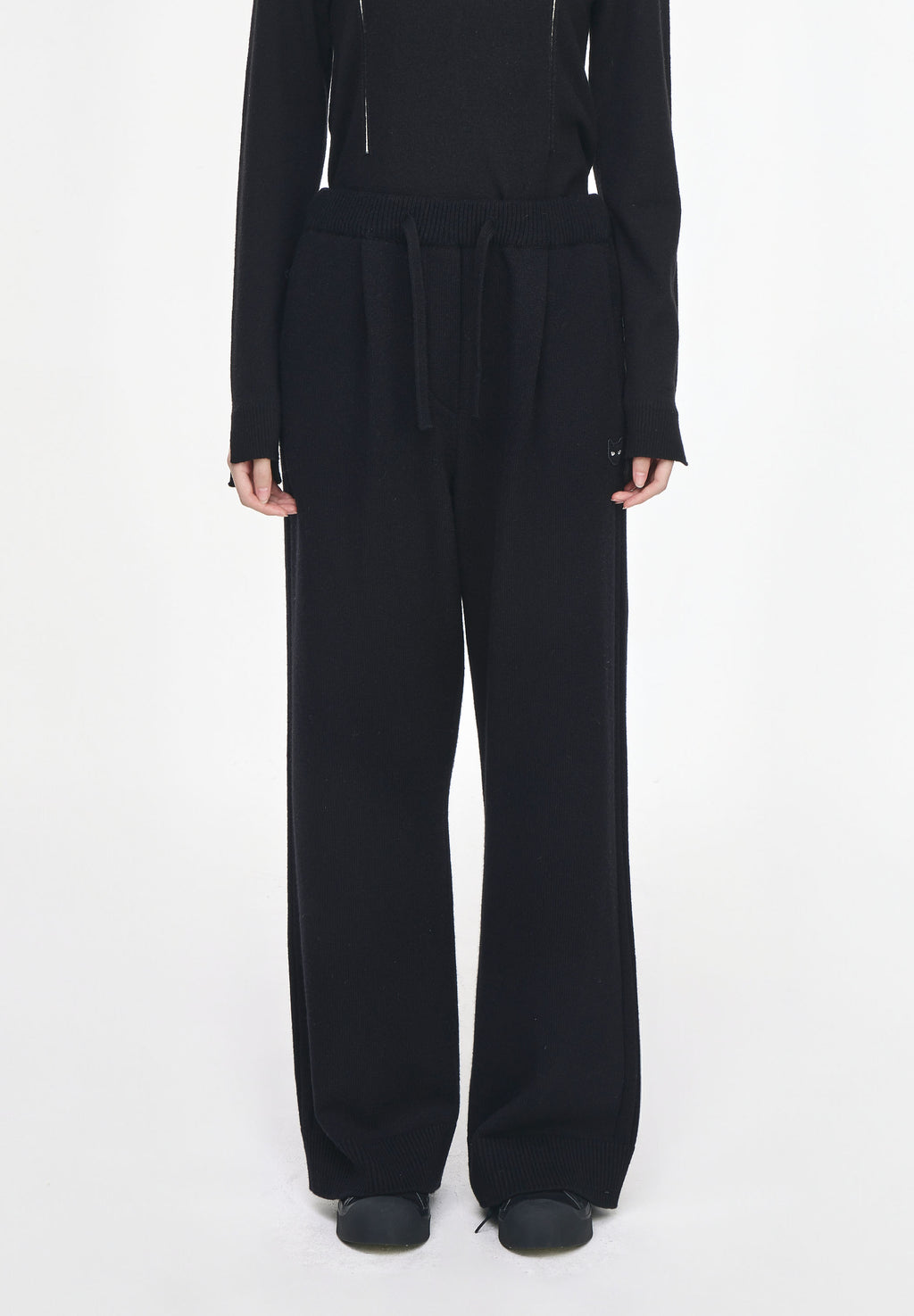 CASHMERE BLEND KNIT PANTS
