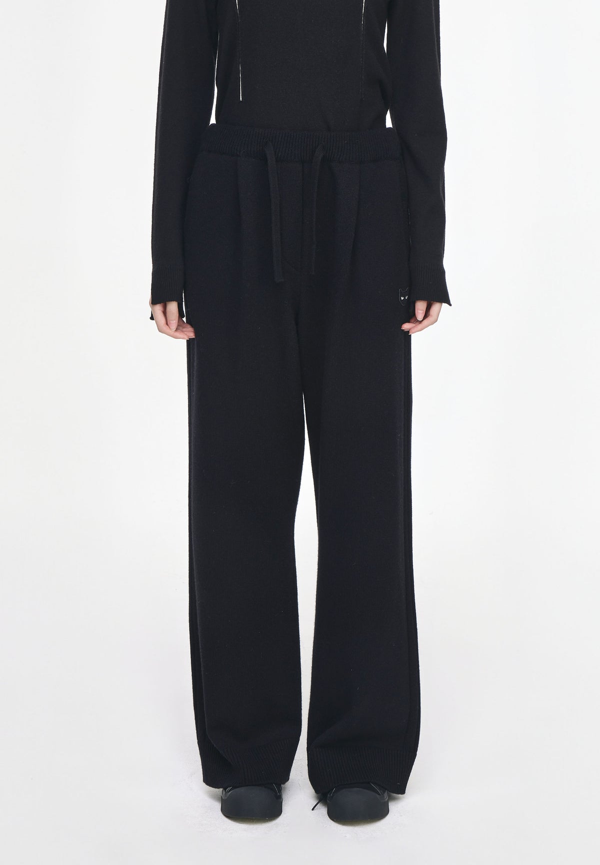 CASHMERE BLEND KNIT PANTS