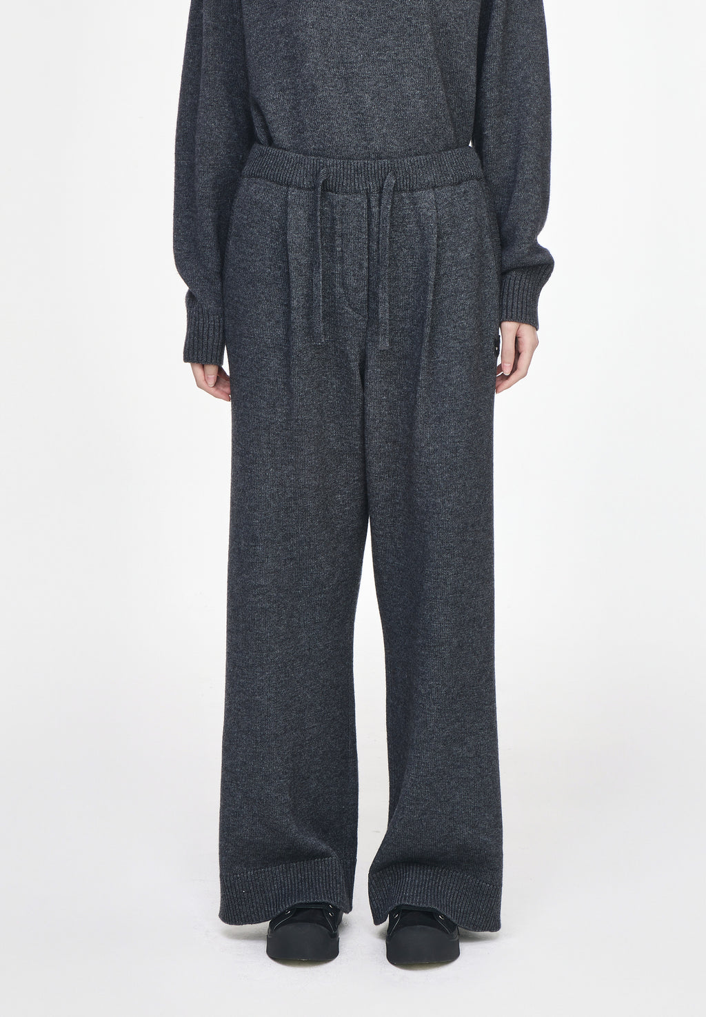 CASHMERE BLEND KNIT PANTS