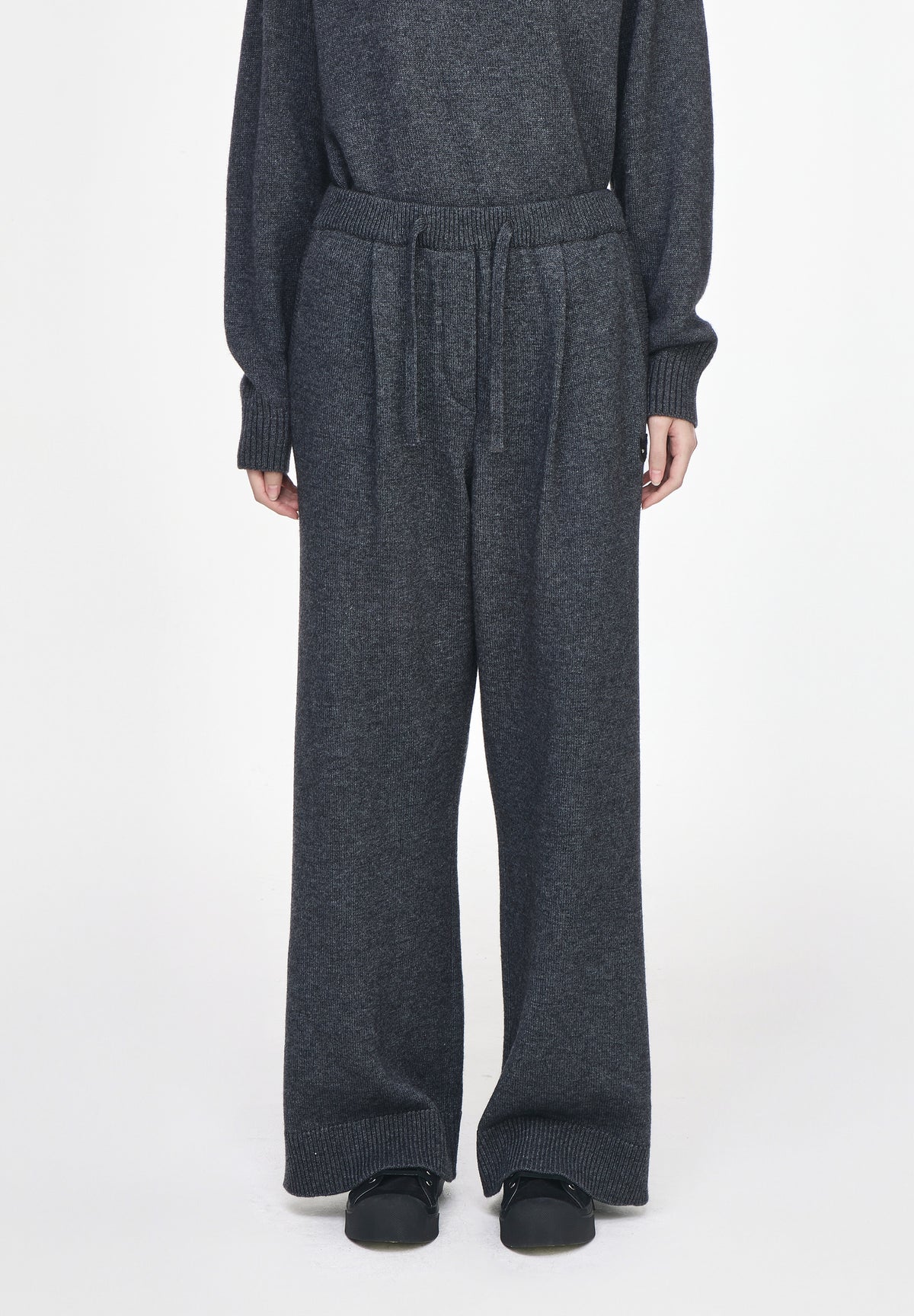 CASHMERE BLEND KNIT PANTS