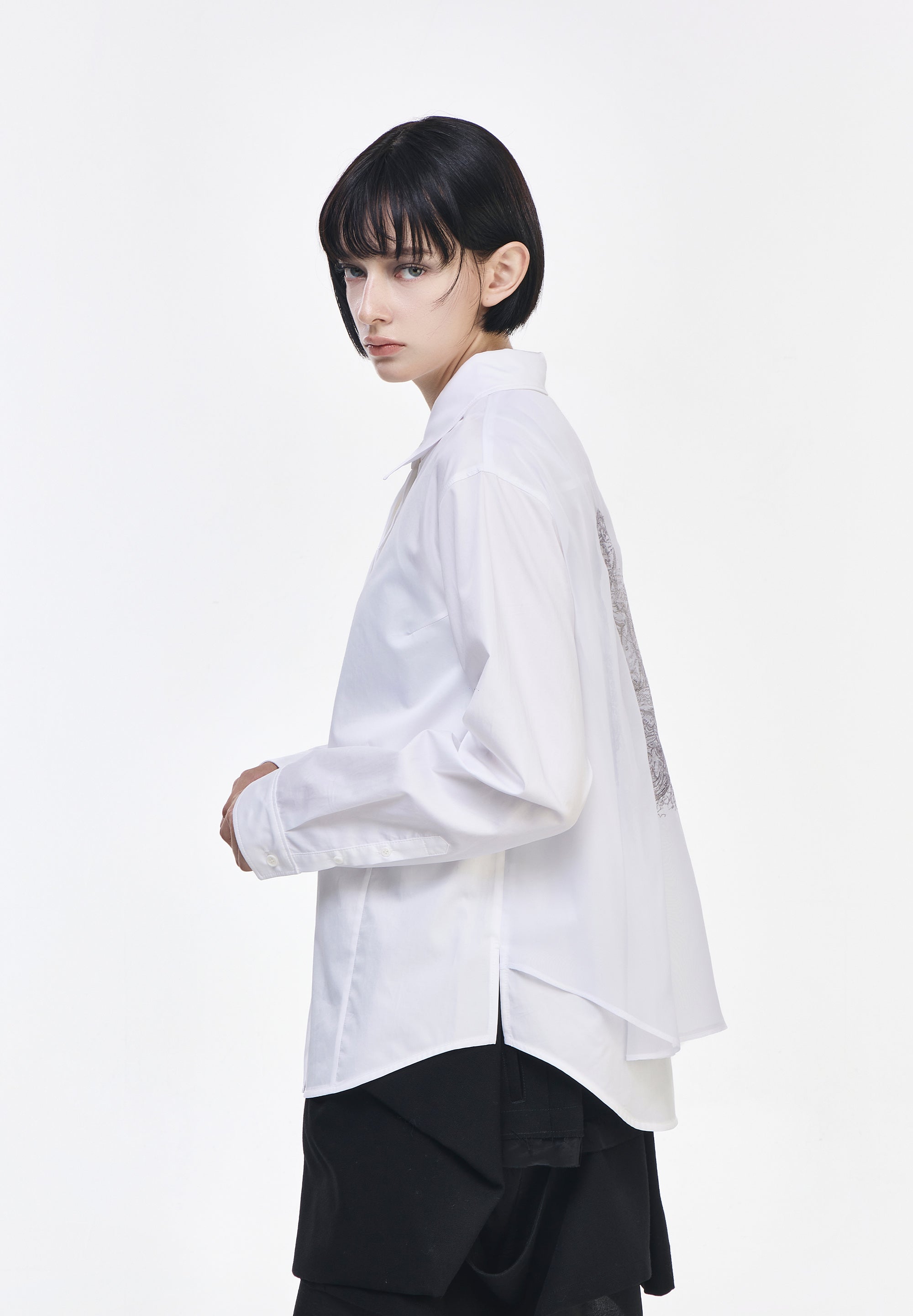 CRESCENT EMBROIDERED SHIRT