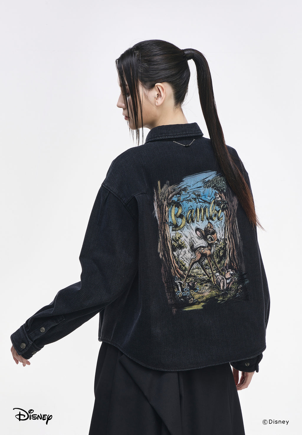 VIGNETTE BAMBI FLARE DENIM SHIRT