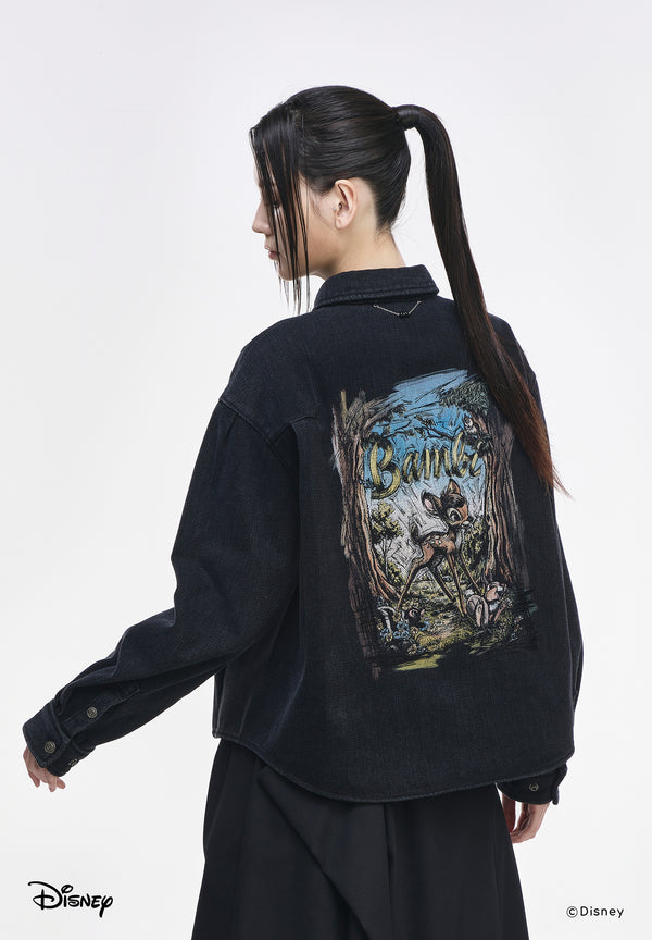 VIGNETTE BAMBI FLARE DENIM SHIRT