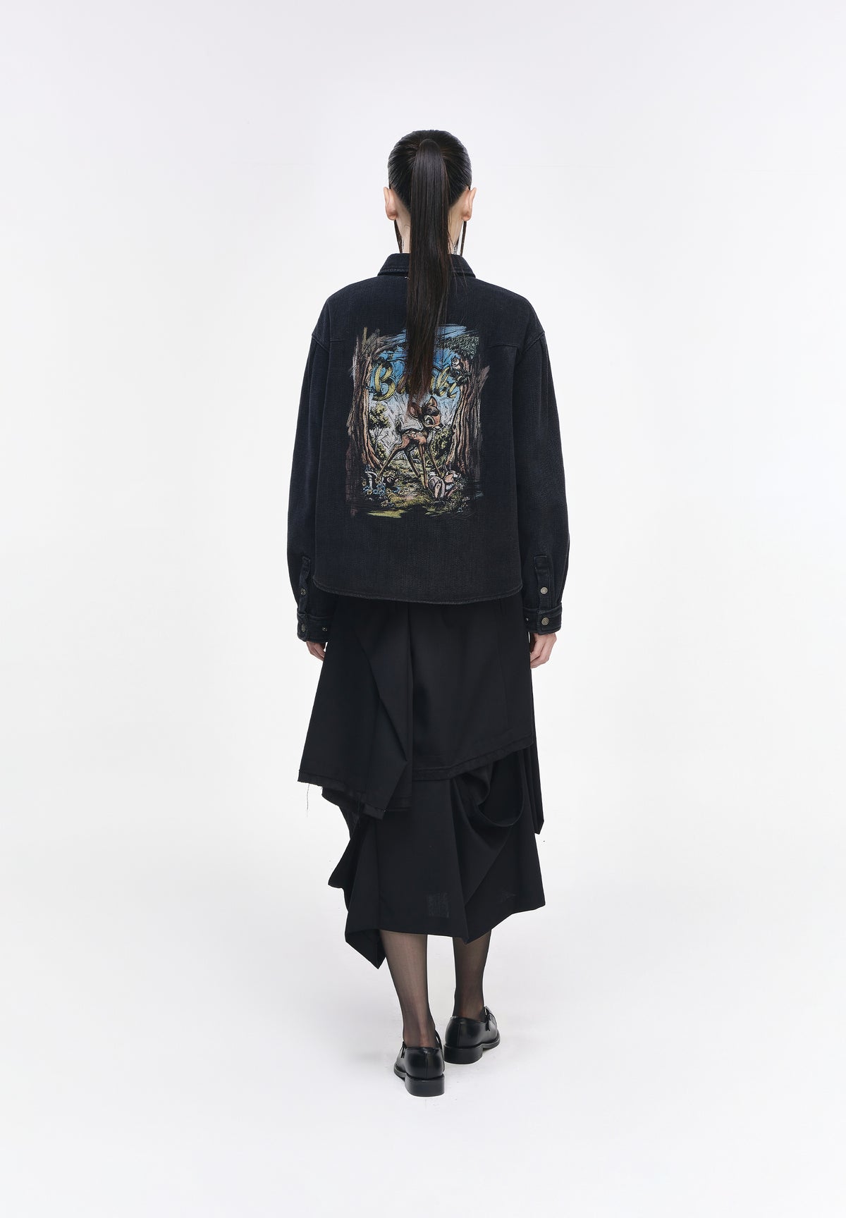 VIGNETTE BAMBI FLARE DENIM SHIRT